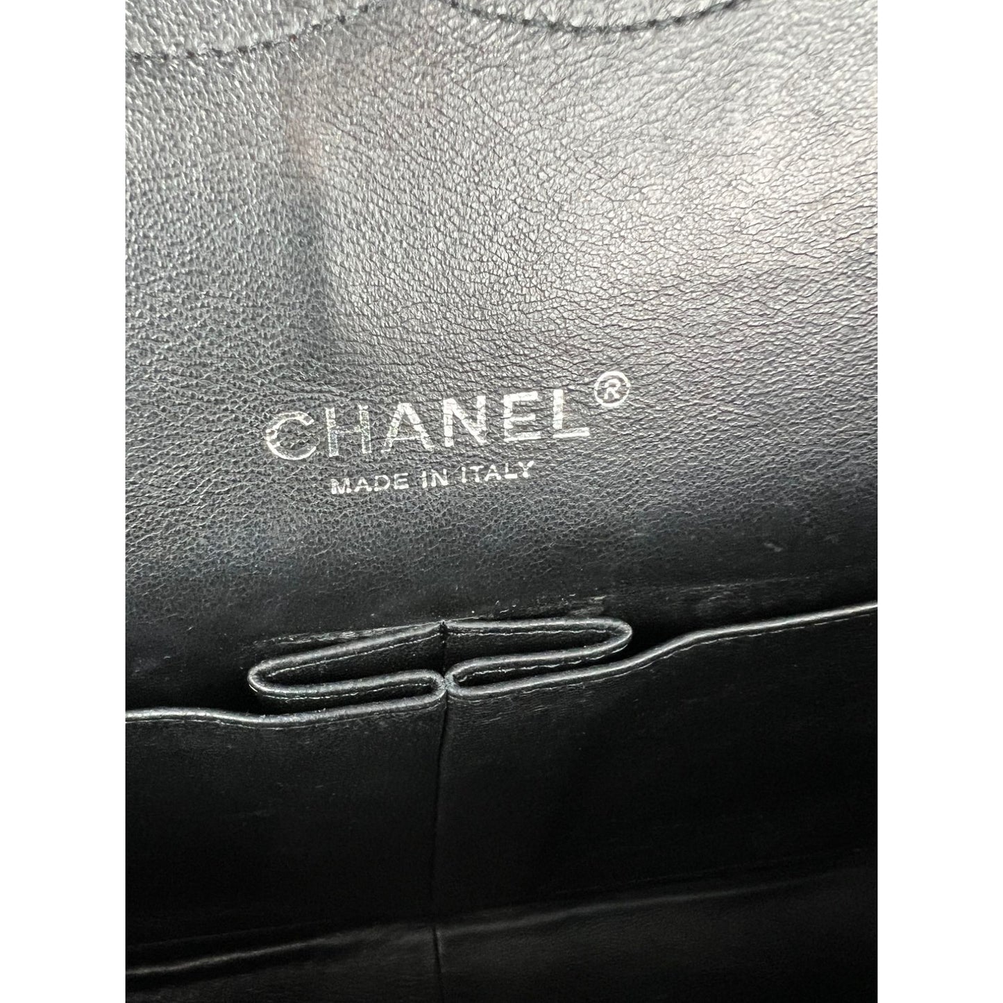 
                  
                    Chanel Double Flap Black Patent Leather Maxi Shoulder Bag
                  
                