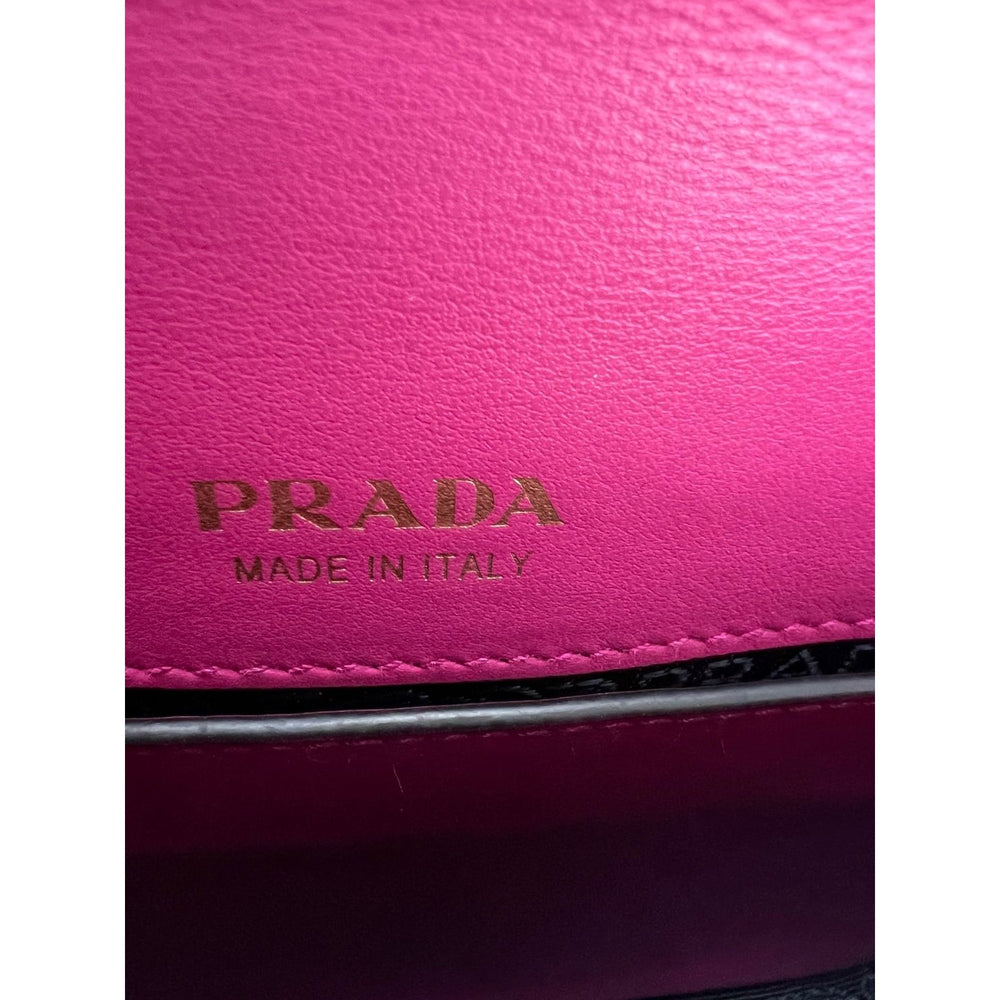 
                  
                    Prada City Calf Cahier Pink Black Leather Crossbody Belt Bag
                  
                