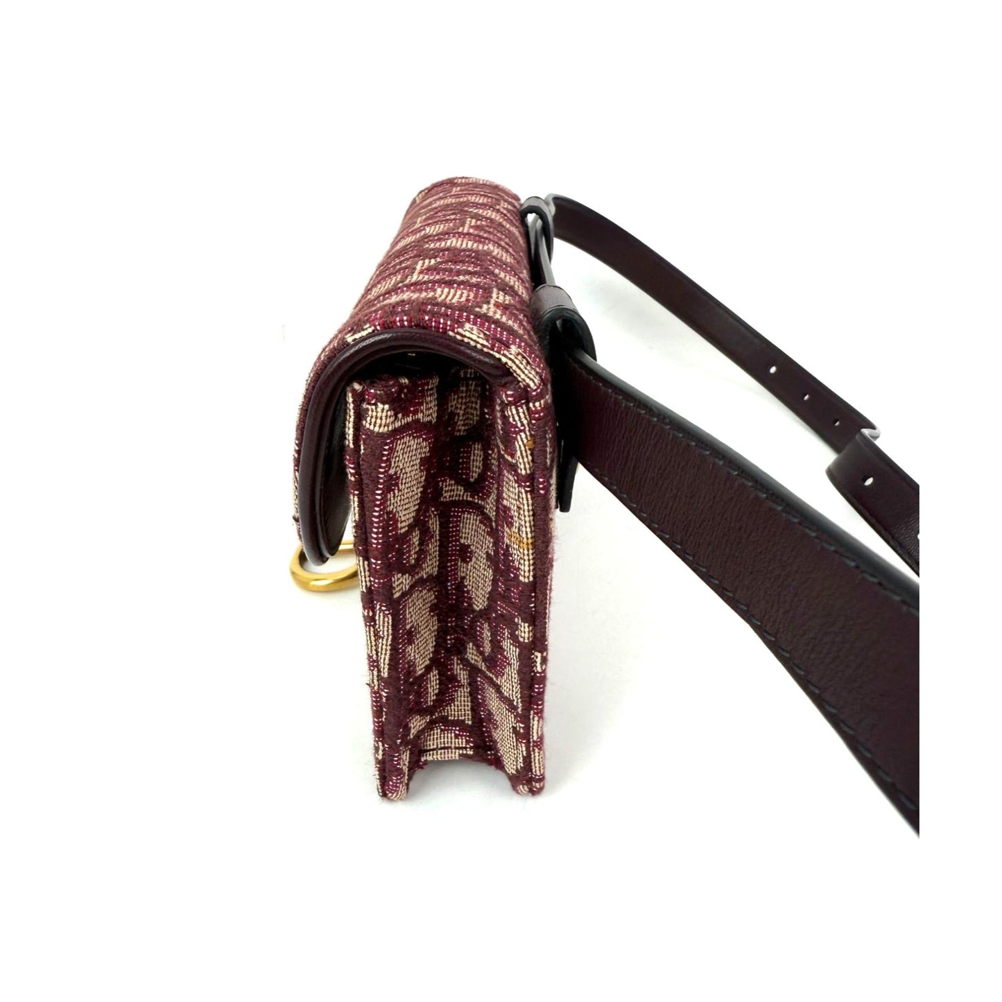 
                  
                    Christian Dior Oblique Saddle Bordeaux Belt Bag Clutch
                  
                