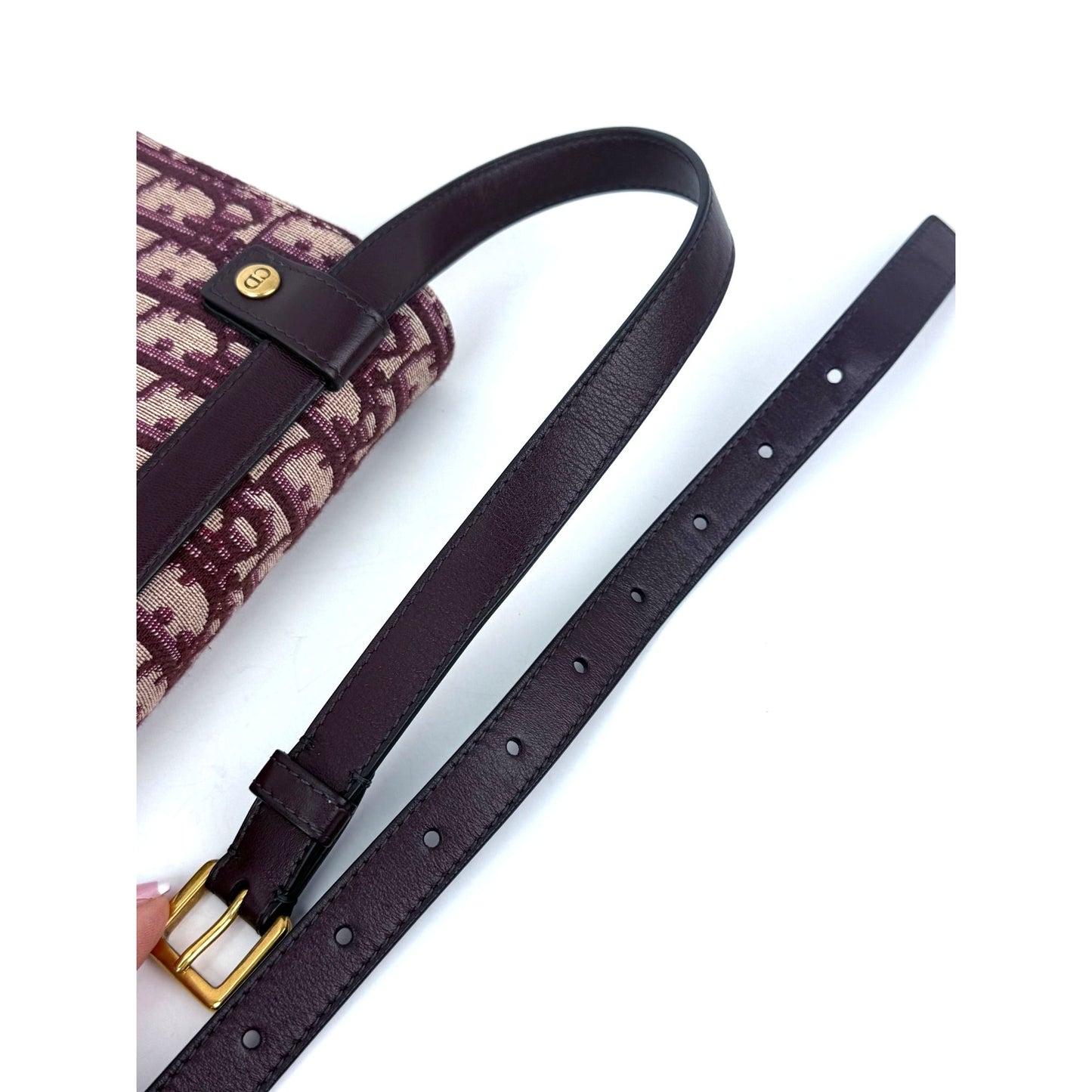 
                  
                    Christian Dior Oblique Saddle Bordeaux Belt Bag Clutch
                  
                