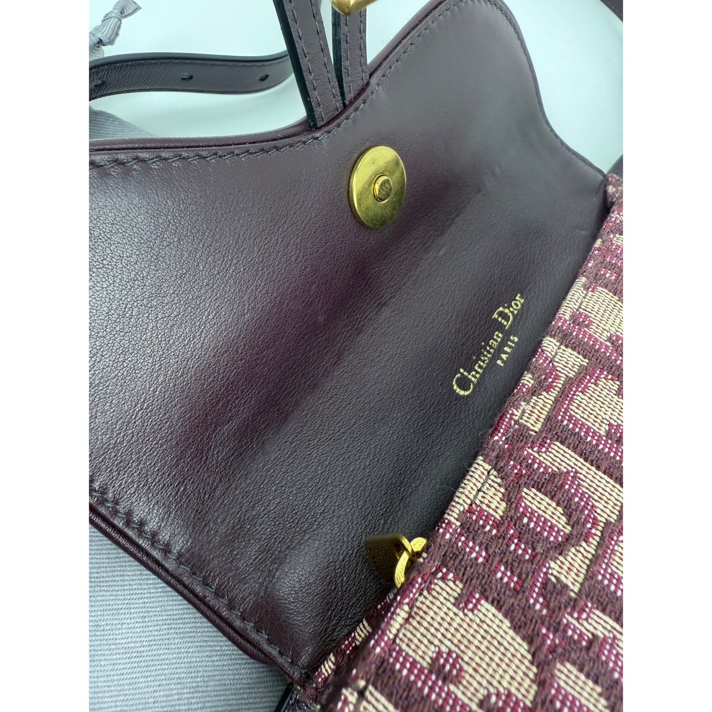 
                  
                    Christian Dior Oblique Saddle Bordeaux Belt Bag Clutch
                  
                