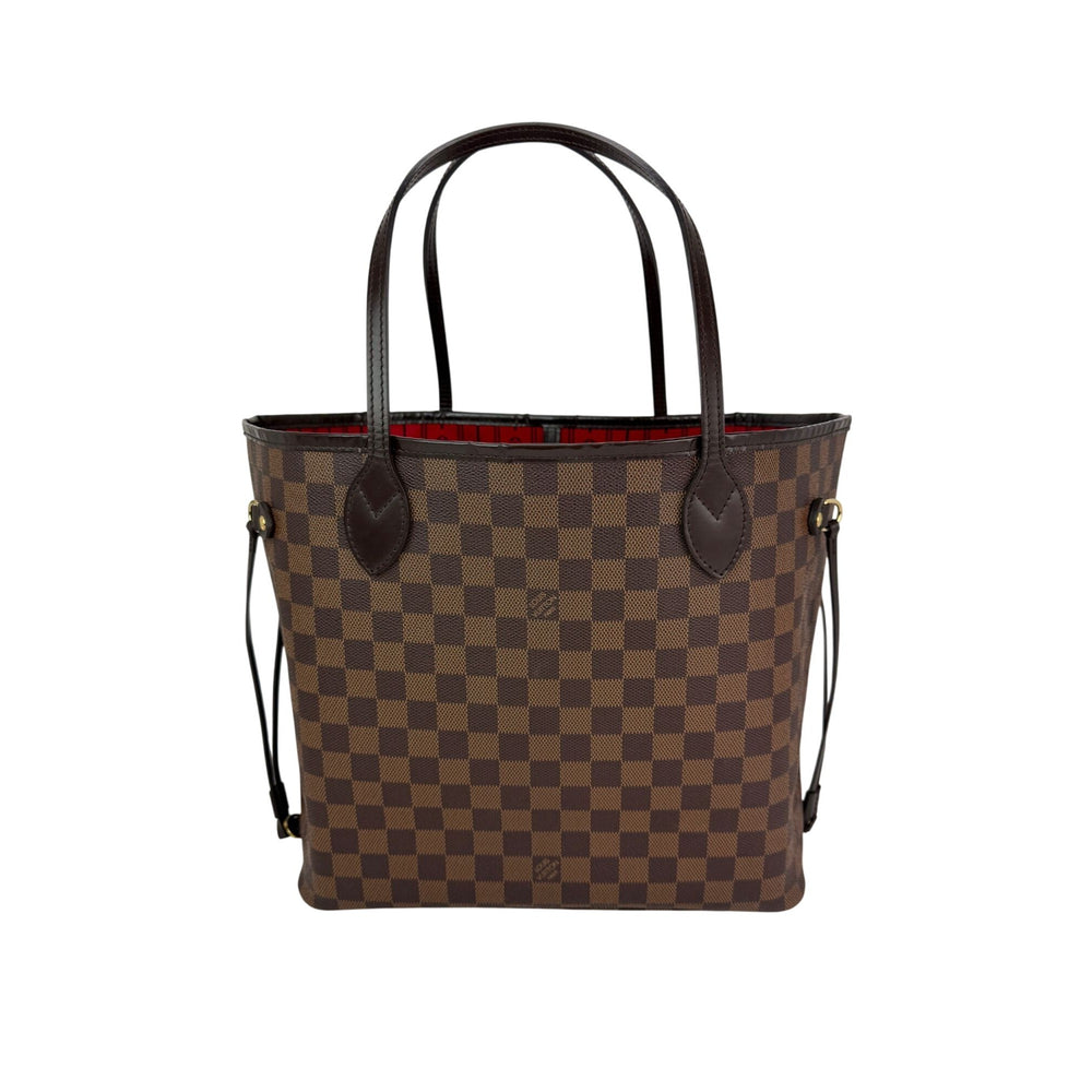 Louis Vuitton Neverfull MM Damier Ebene Canvas Tote Bag