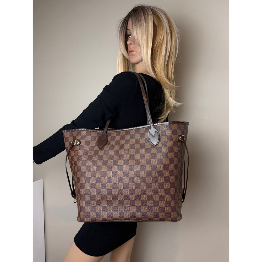 
                  
                    Louis Vuitton Neverfull MM Damier Ebene Canvas Tote Bag
                  
                