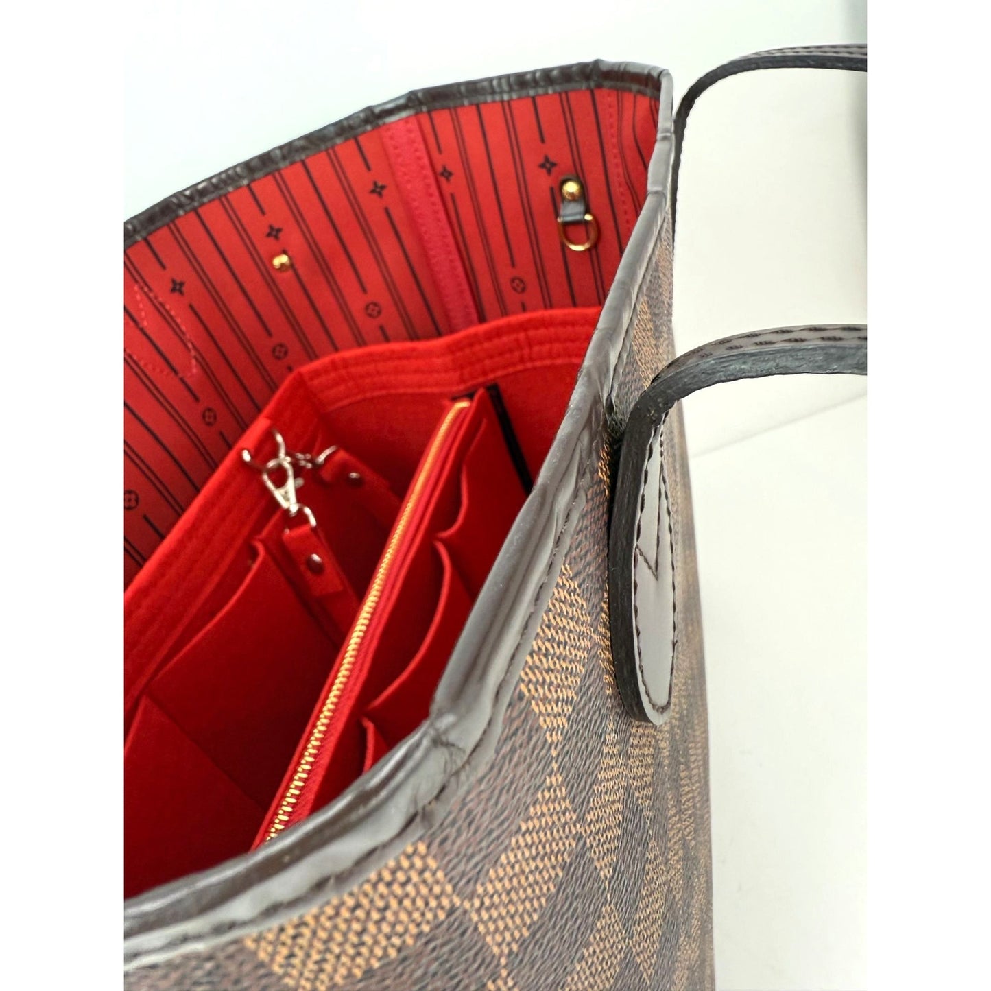 
                  
                    Louis Vuitton Neverfull MM Damier Ebene Canvas Tote Bag
                  
                