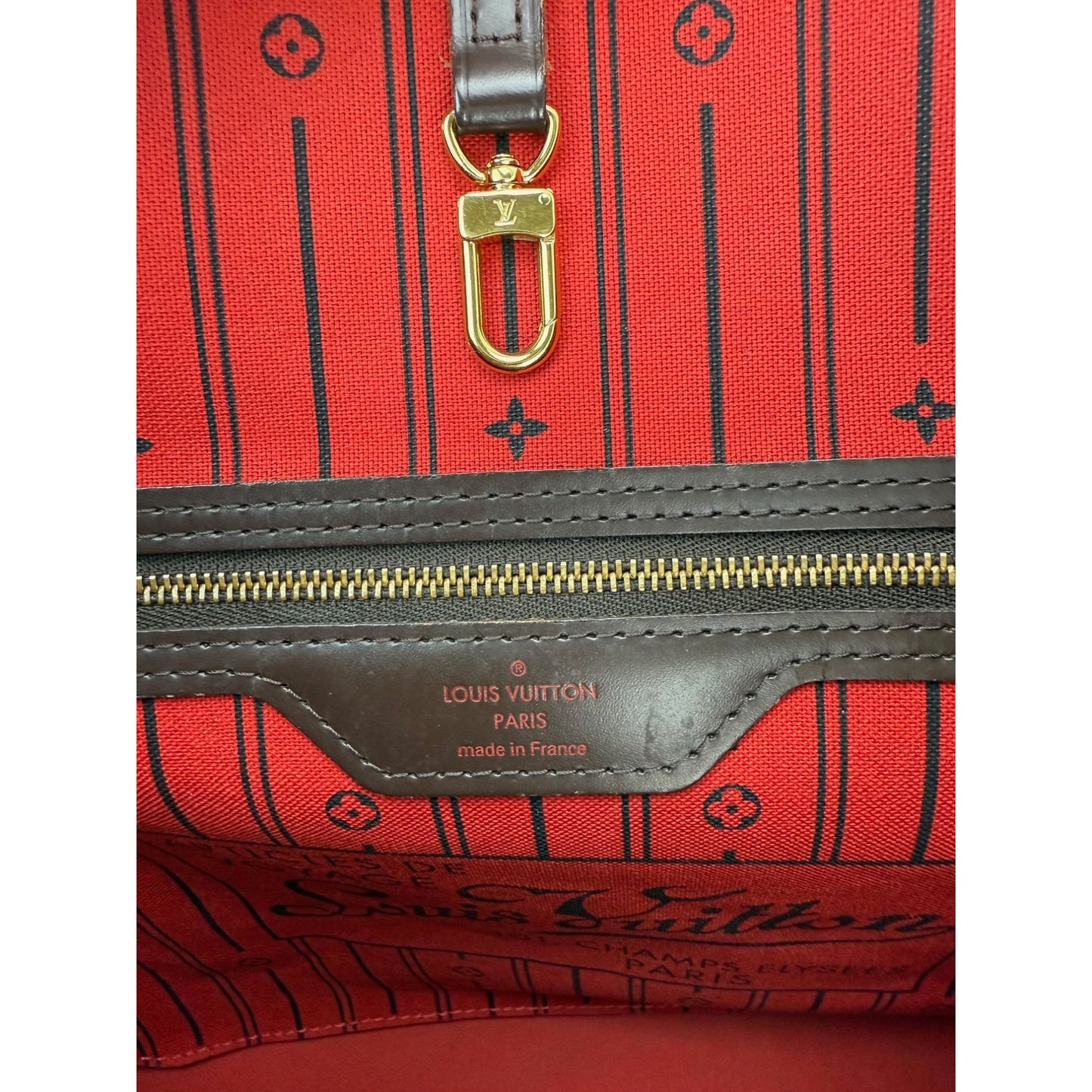 
                  
                    Louis Vuitton Neverfull MM Damier Ebene Canvas Tote Bag
                  
                