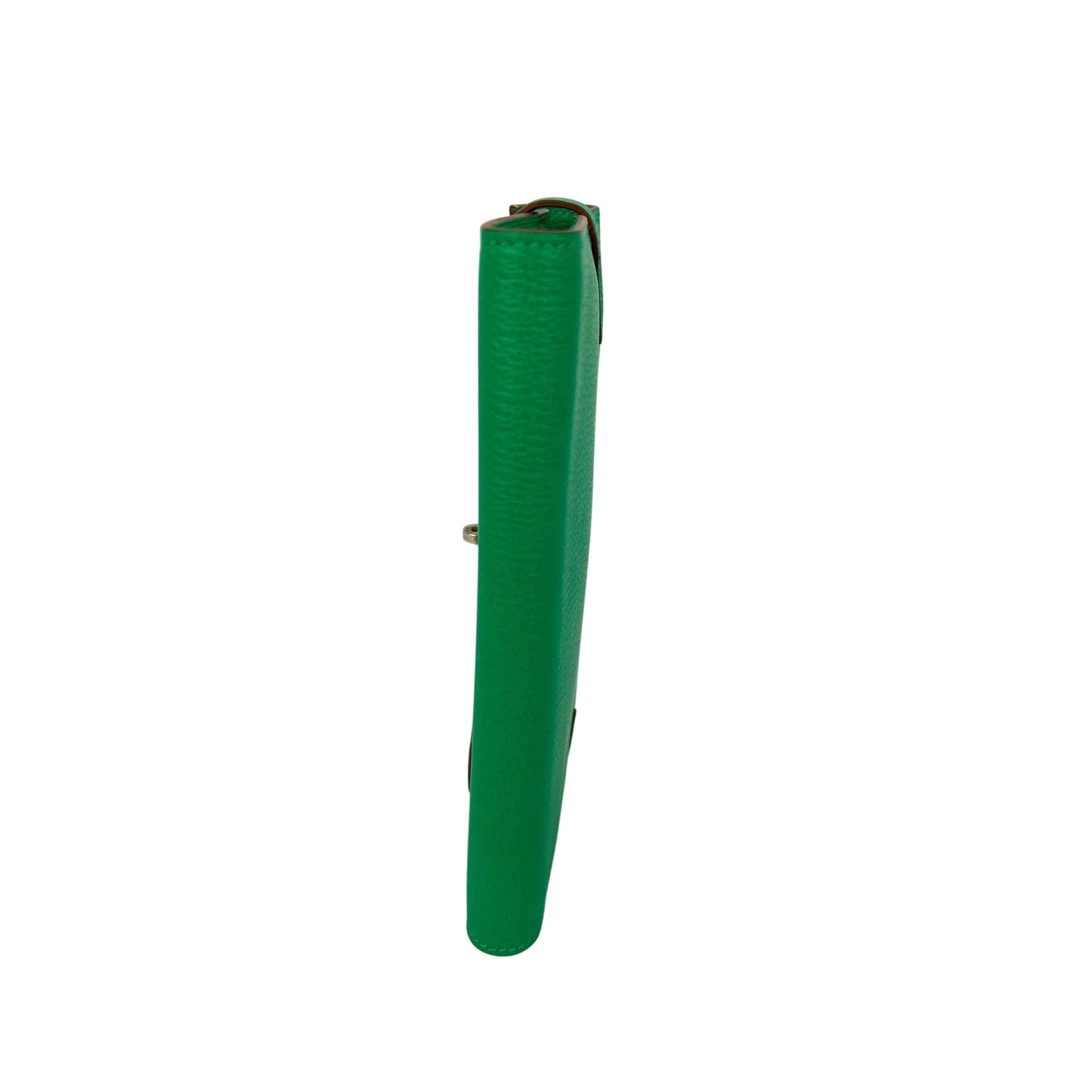 
                  
                    Hermes Chevre Mysore Kelly Longue Green Menthe Leather Wallet
                  
                