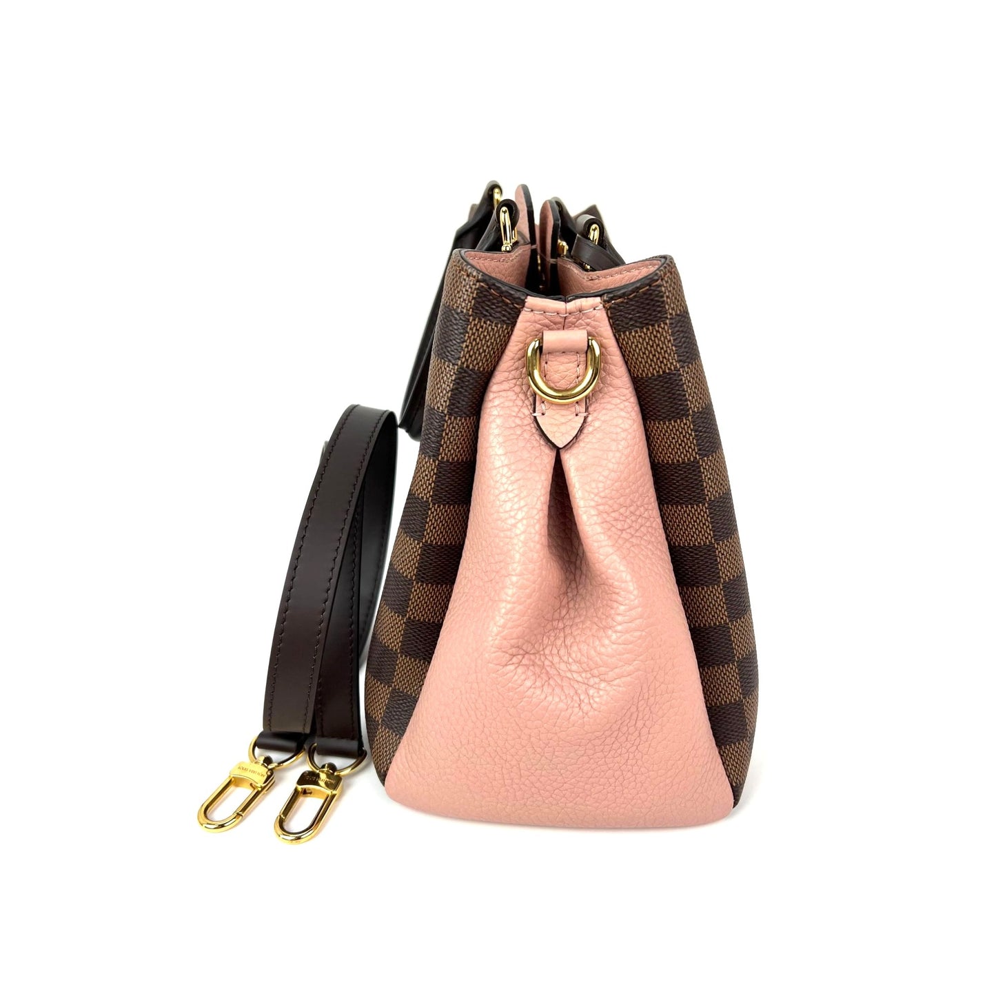 
                  
                    Louis Vuitton Cuir Taurillon Brittany Magnolia Damier Ebene Shoulder Hand Bag
                  
                