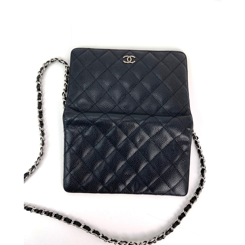 
                  
                    Chanel Black Caviar Leather Long Wallet WOC
                  
                