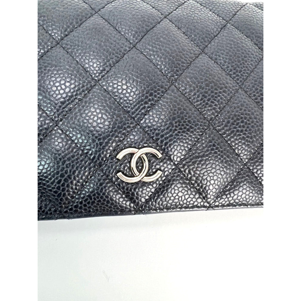 
                  
                    Chanel Black Caviar Leather Long Wallet WOC
                  
                