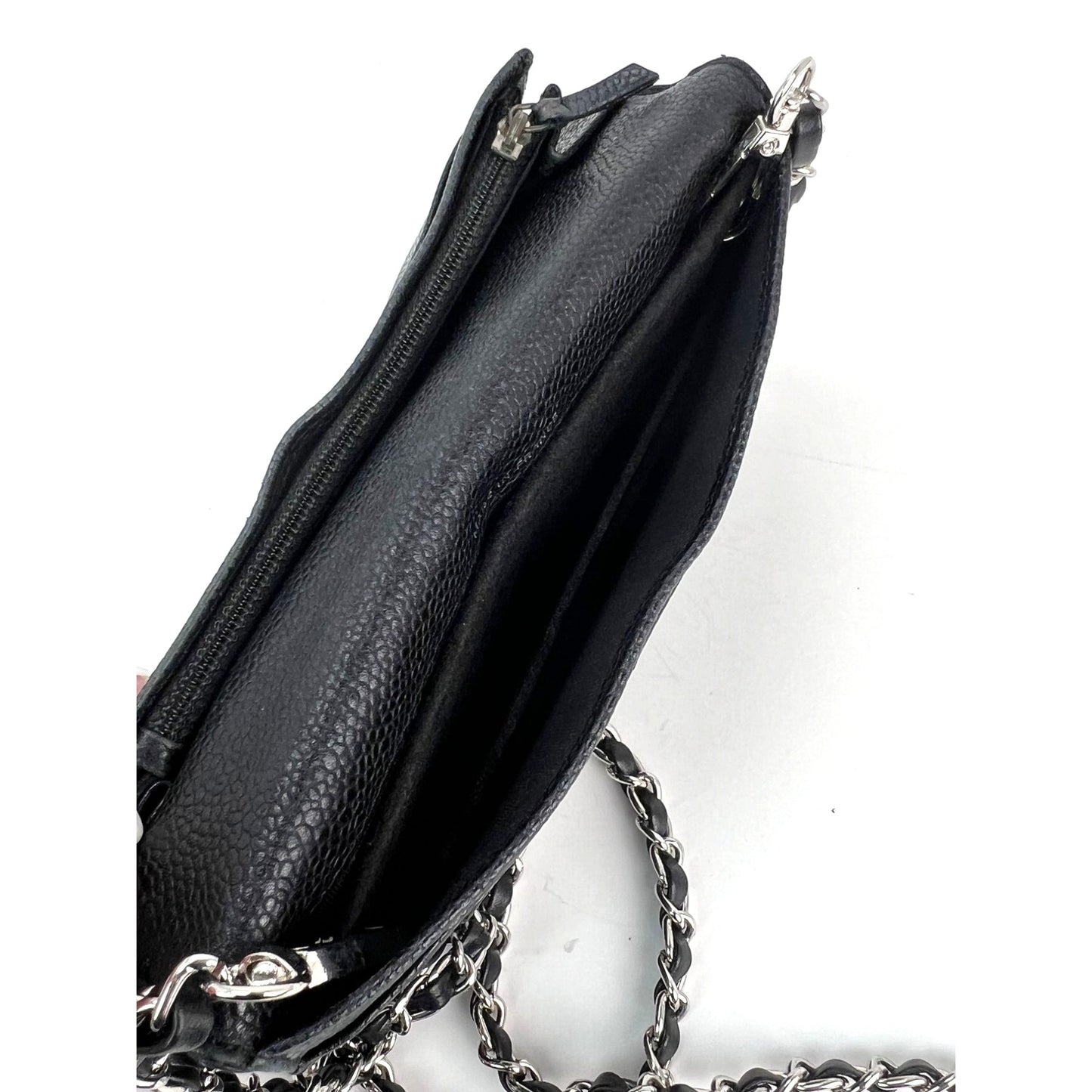 
                  
                    Chanel Black Caviar Leather Long Wallet WOC
                  
                