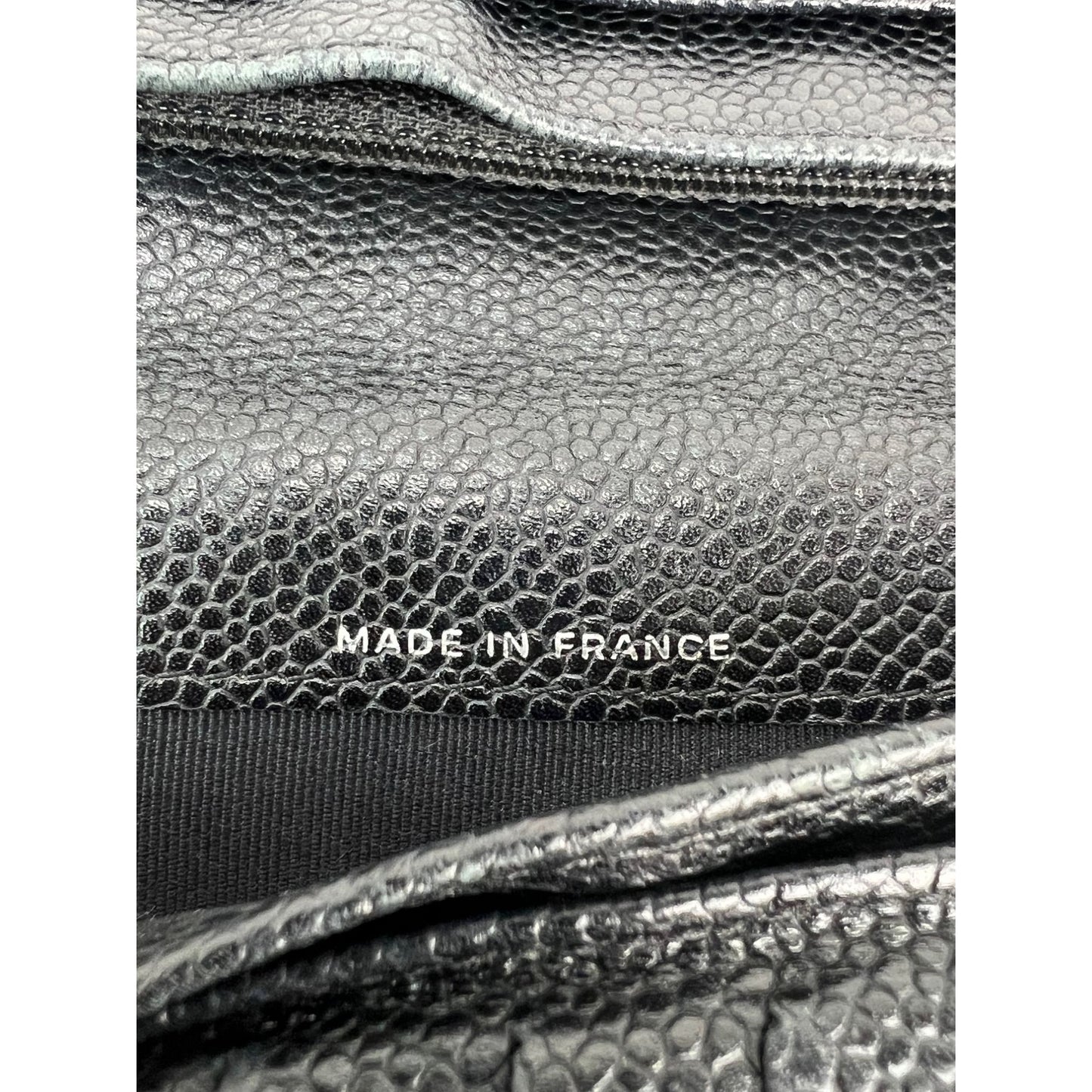 
                  
                    Chanel Black Caviar Leather Long Wallet WOC
                  
                