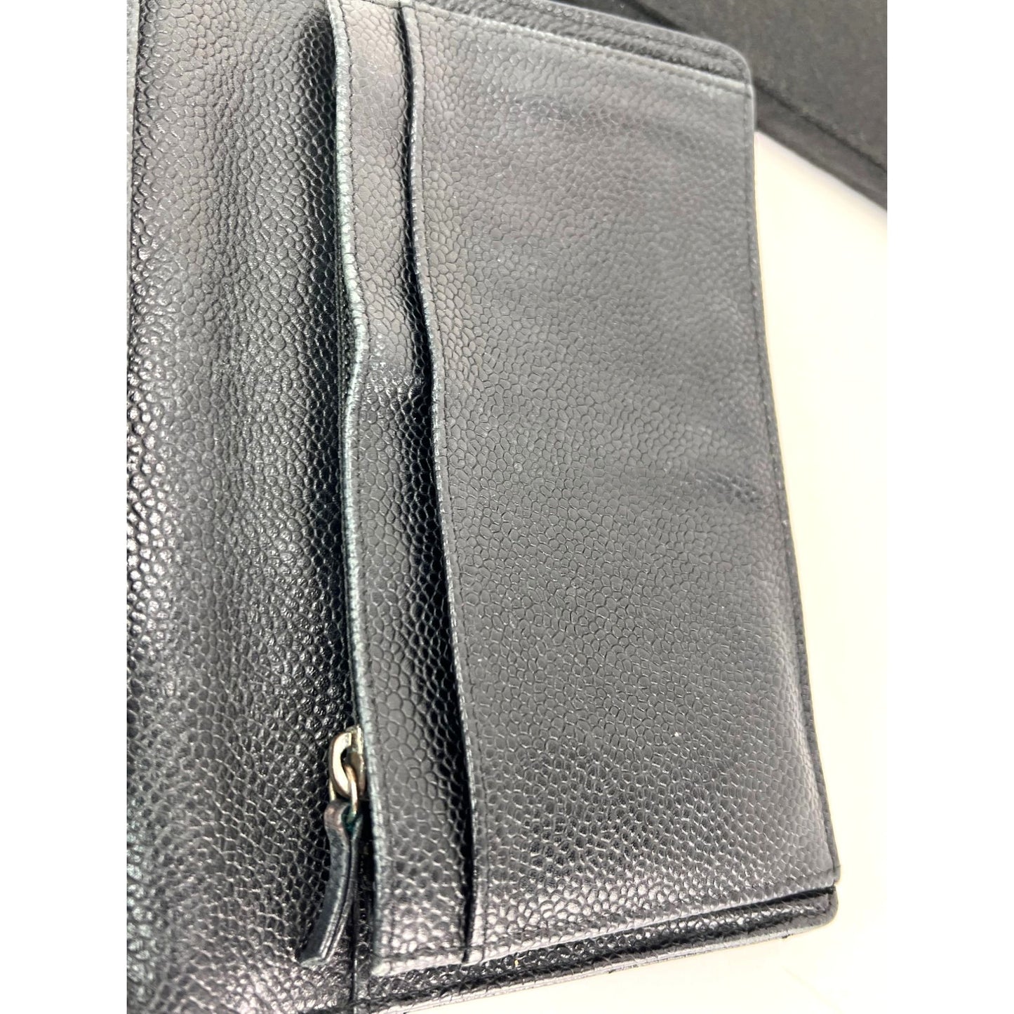 
                  
                    Chanel Black Caviar Leather Long Wallet WOC
                  
                