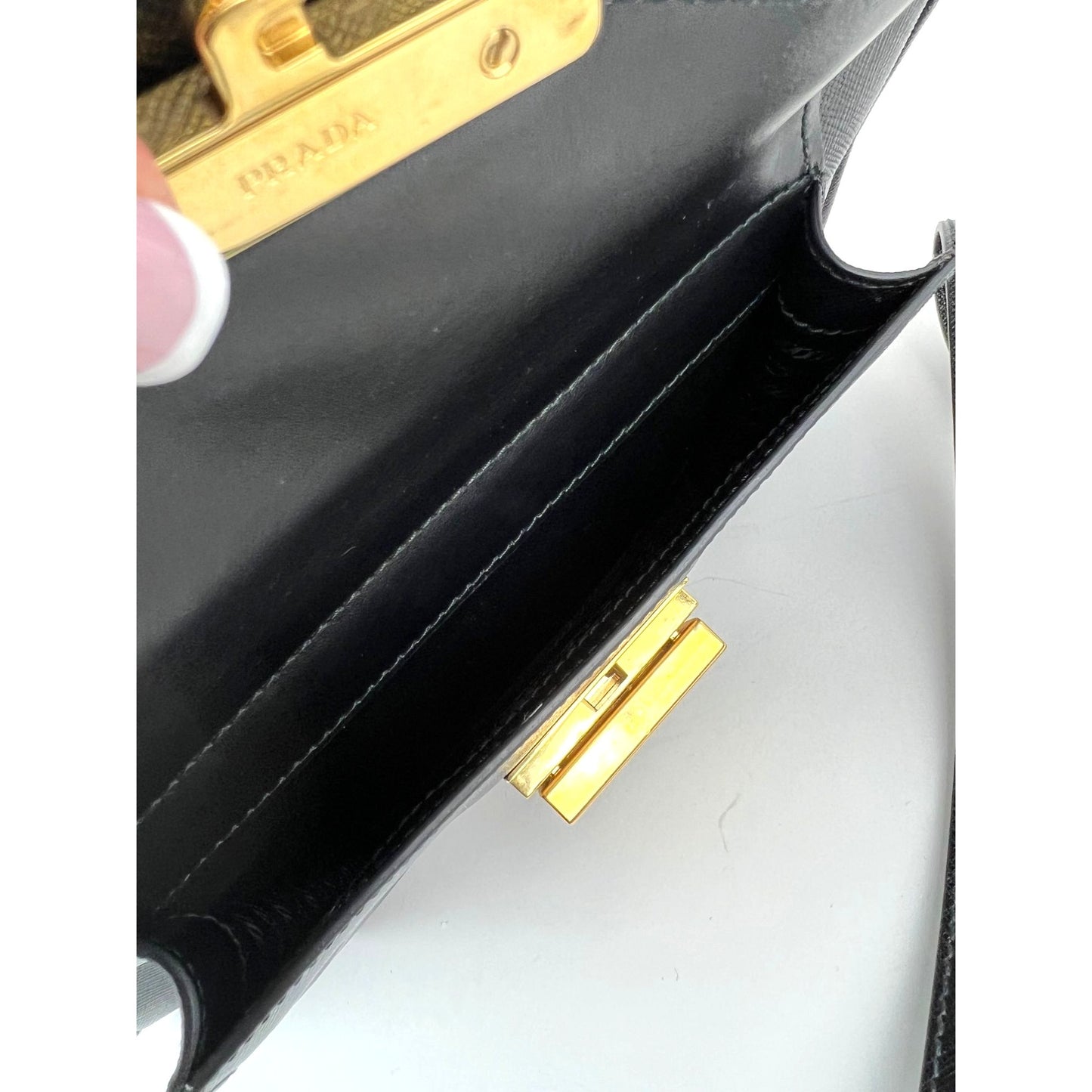 
                  
                    Prada Safriano Front Pocket Double Zip black Tote Bag
                  
                