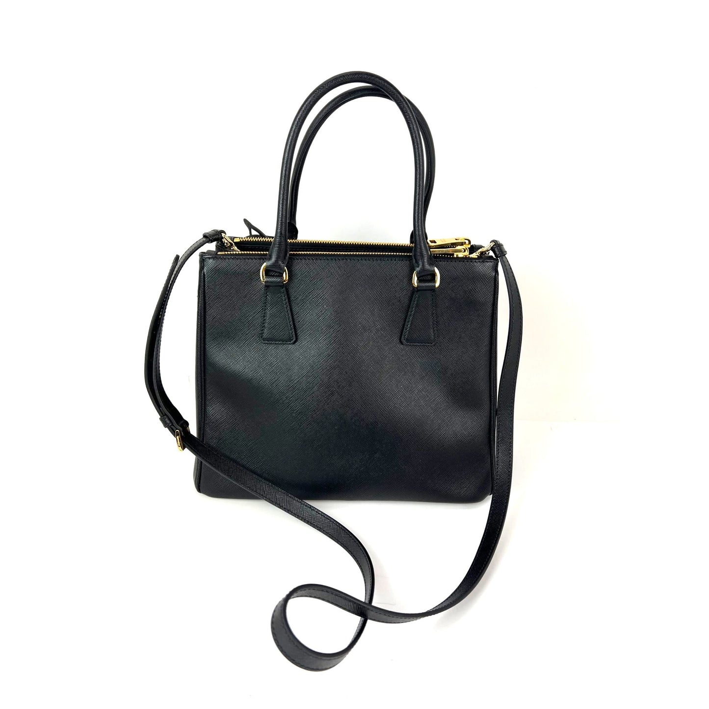 
                  
                    Prada Safriano Front Pocket Double Zip black Tote Bag
                  
                