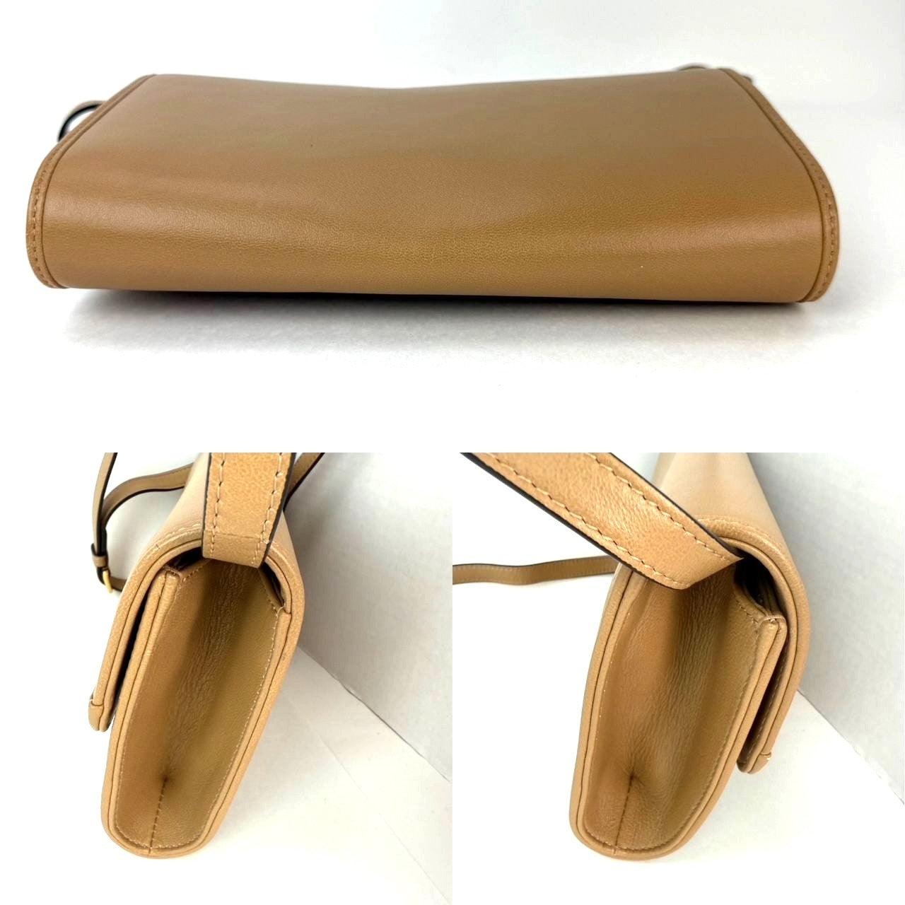 
                  
                    Gucci Lambskin G Linea Matisse Interlocking Beige Clutch Shoulder Bag
                  
                