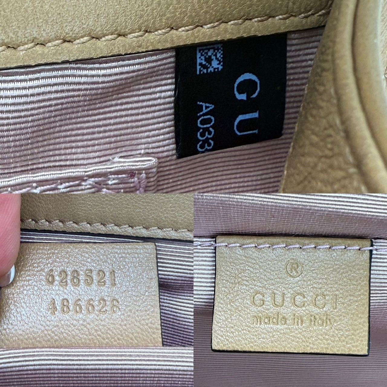
                  
                    Gucci Lambskin G Linea Matisse Interlocking Beige Clutch Shoulder Bag
                  
                