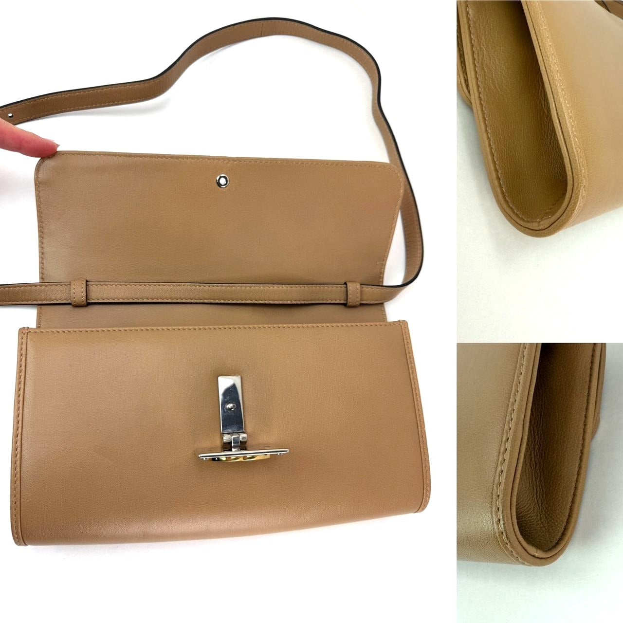 
                  
                    Gucci Lambskin G Linea Matisse Interlocking Beige Clutch Shoulder Bag
                  
                