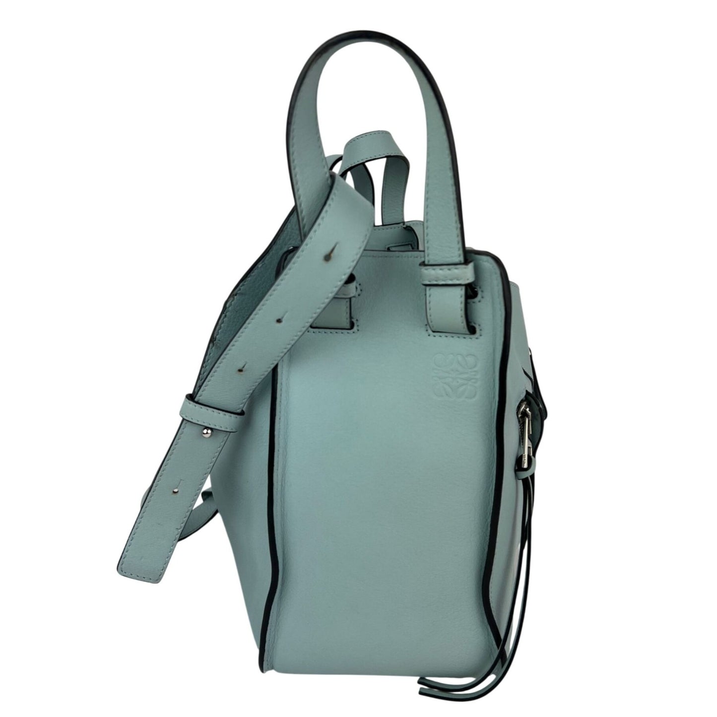 
                  
                    Loewe Small Hammock Blue Calfskin Shoulder Bag
                  
                