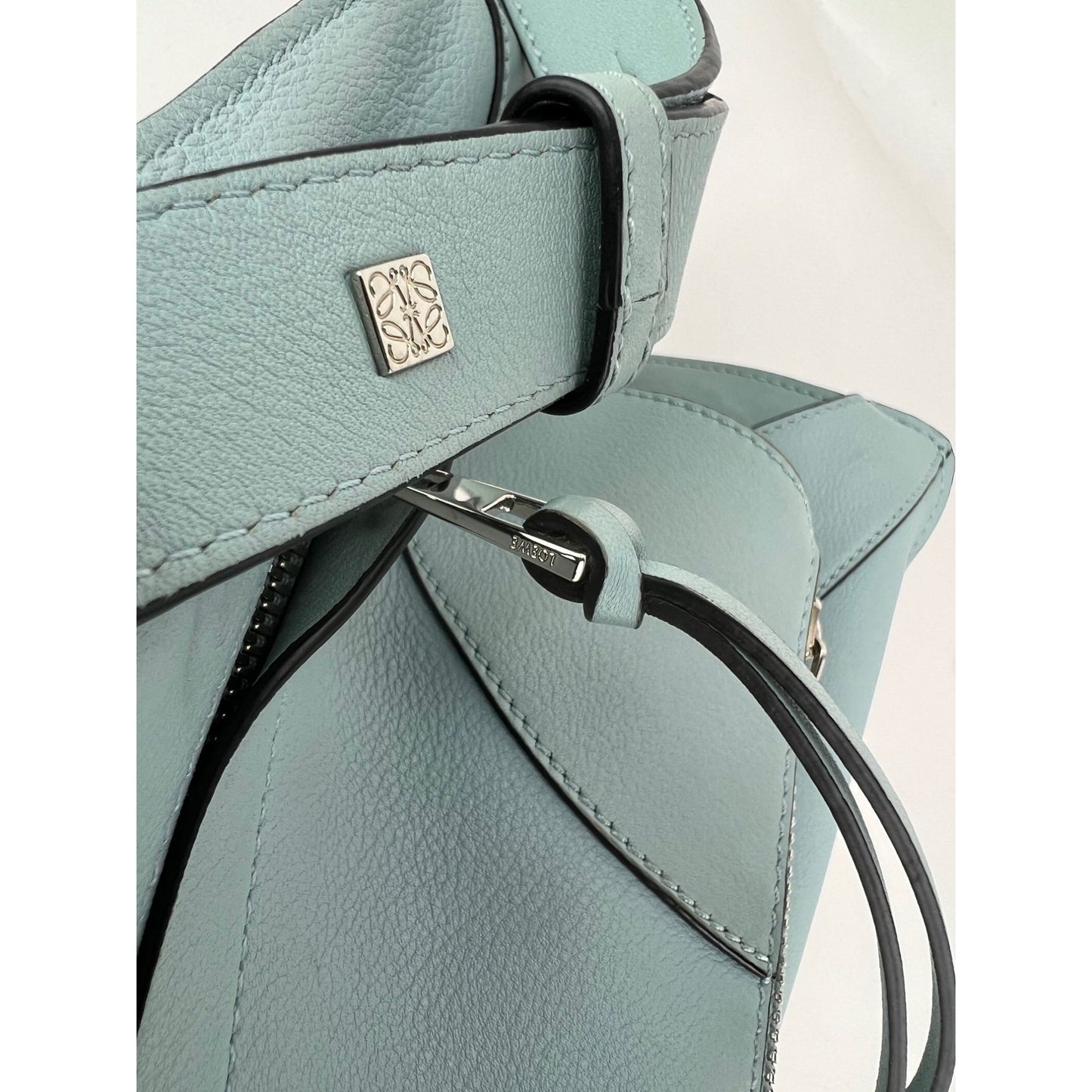 
                  
                    Loewe Small Hammock Blue Calfskin Shoulder Bag
                  
                