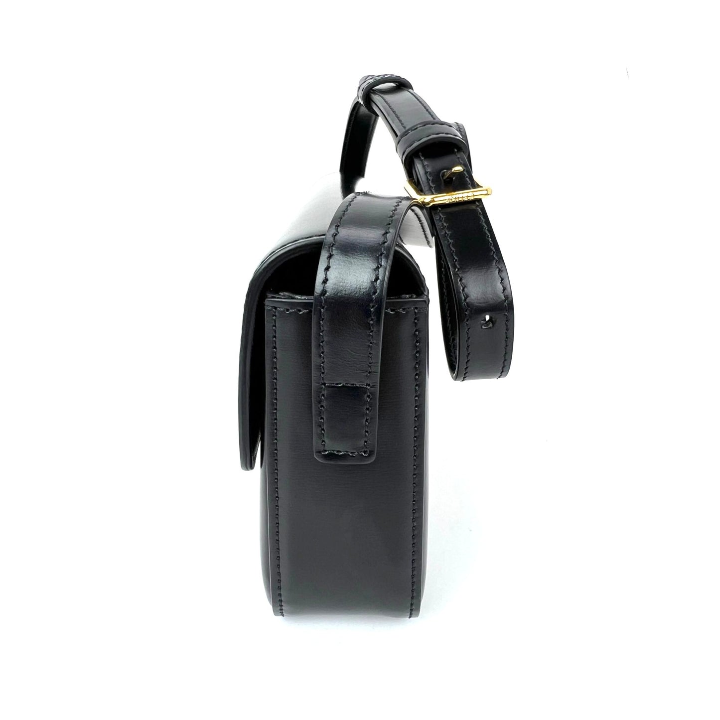 
                  
                    Celine Shiny Calfskin Triomphe Black Shoulder Bag
                  
                
