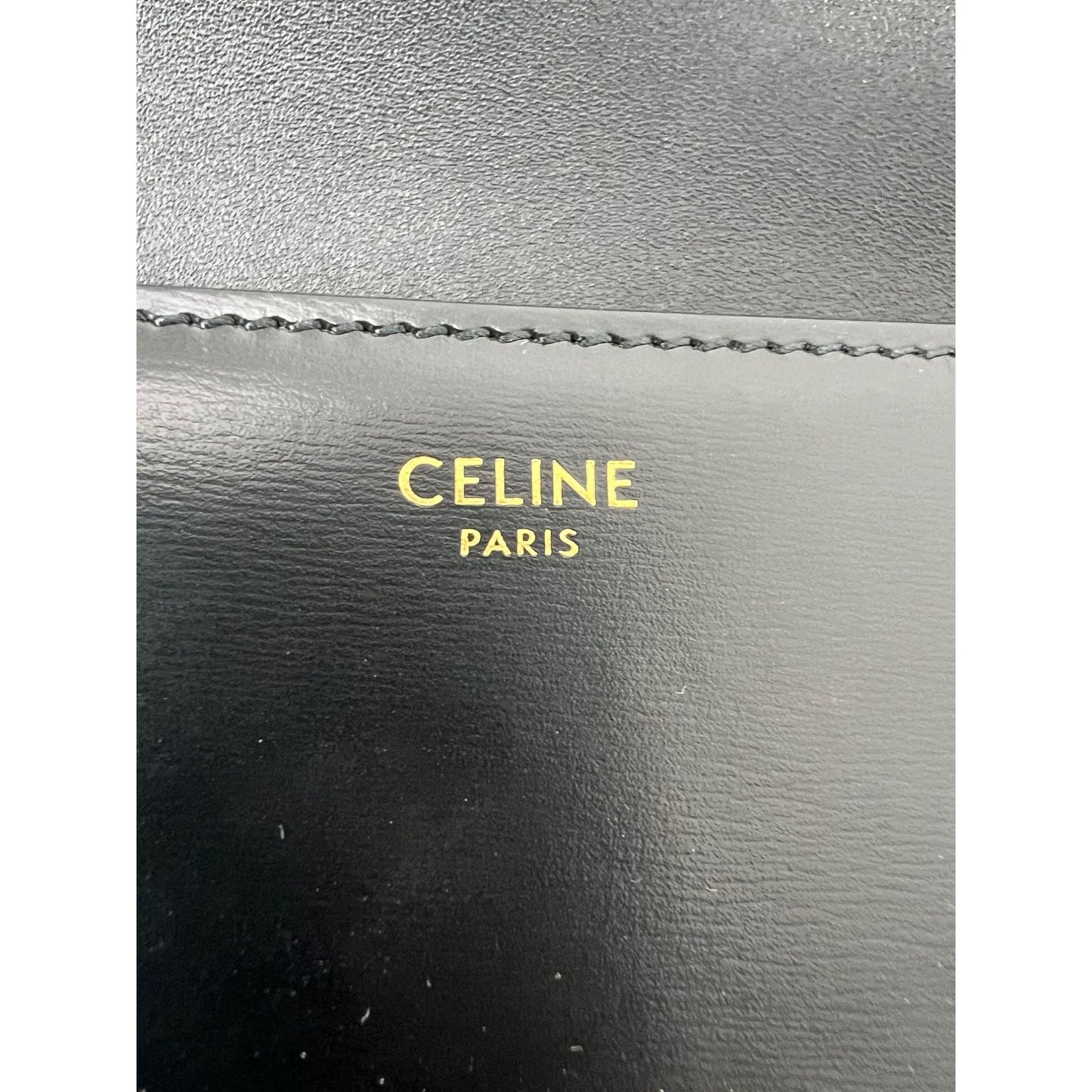 
                  
                    Celine Shiny Calfskin Triomphe Black Shoulder Bag
                  
                