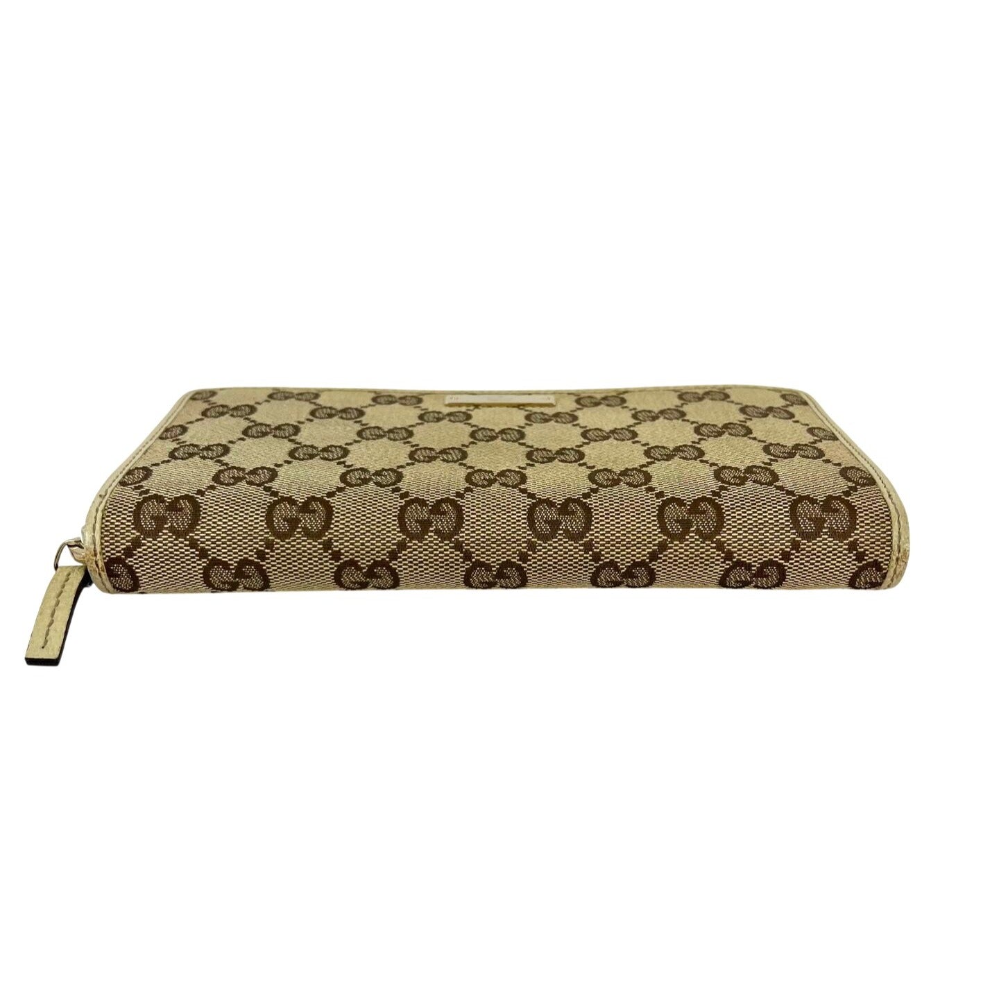 
                  
                    Gucci GG Logo Beige Zip Around Canvas Wallet
                  
                