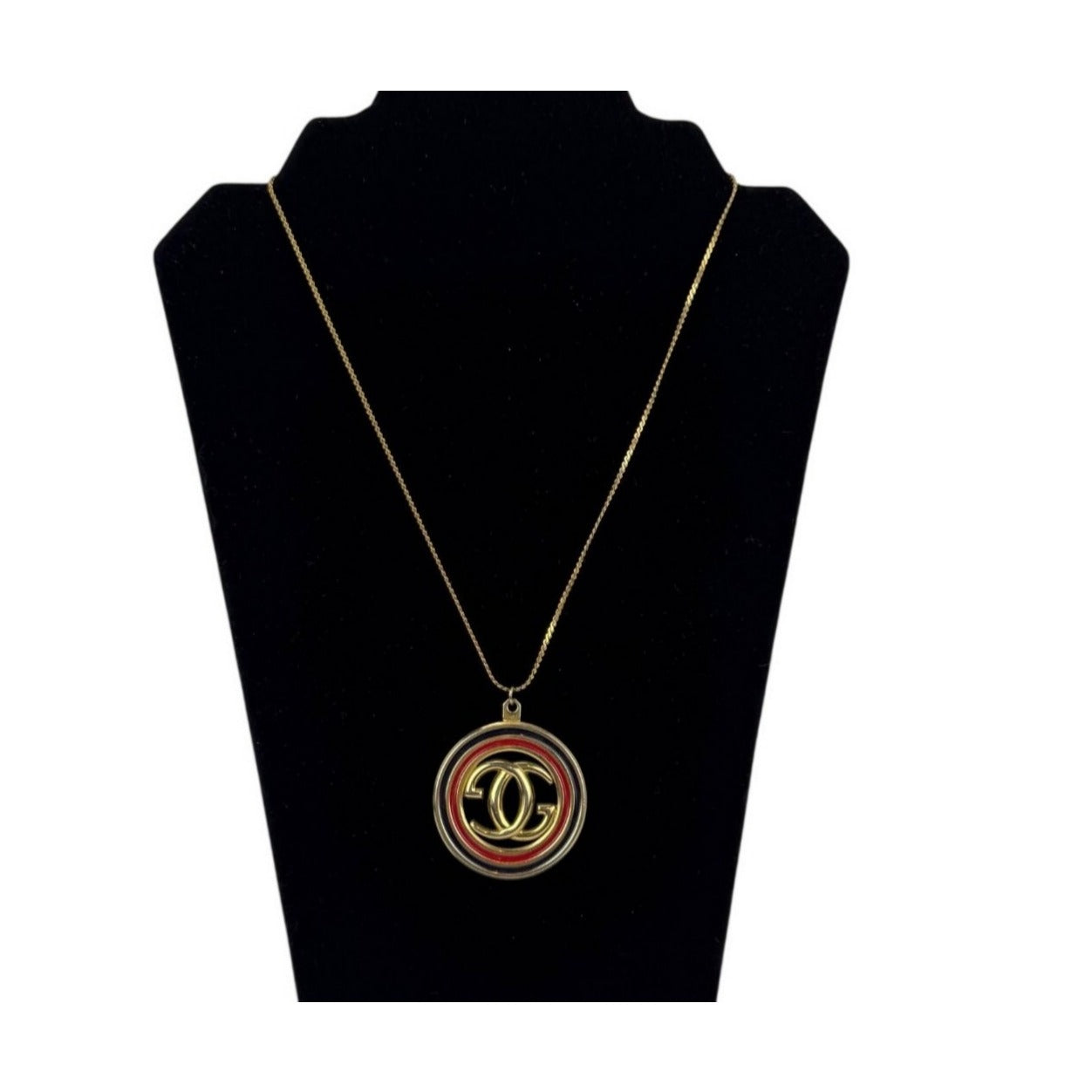 
                  
                    Gucci Interlocking G Pendant Gold Tone Vintage Necklace
                  
                