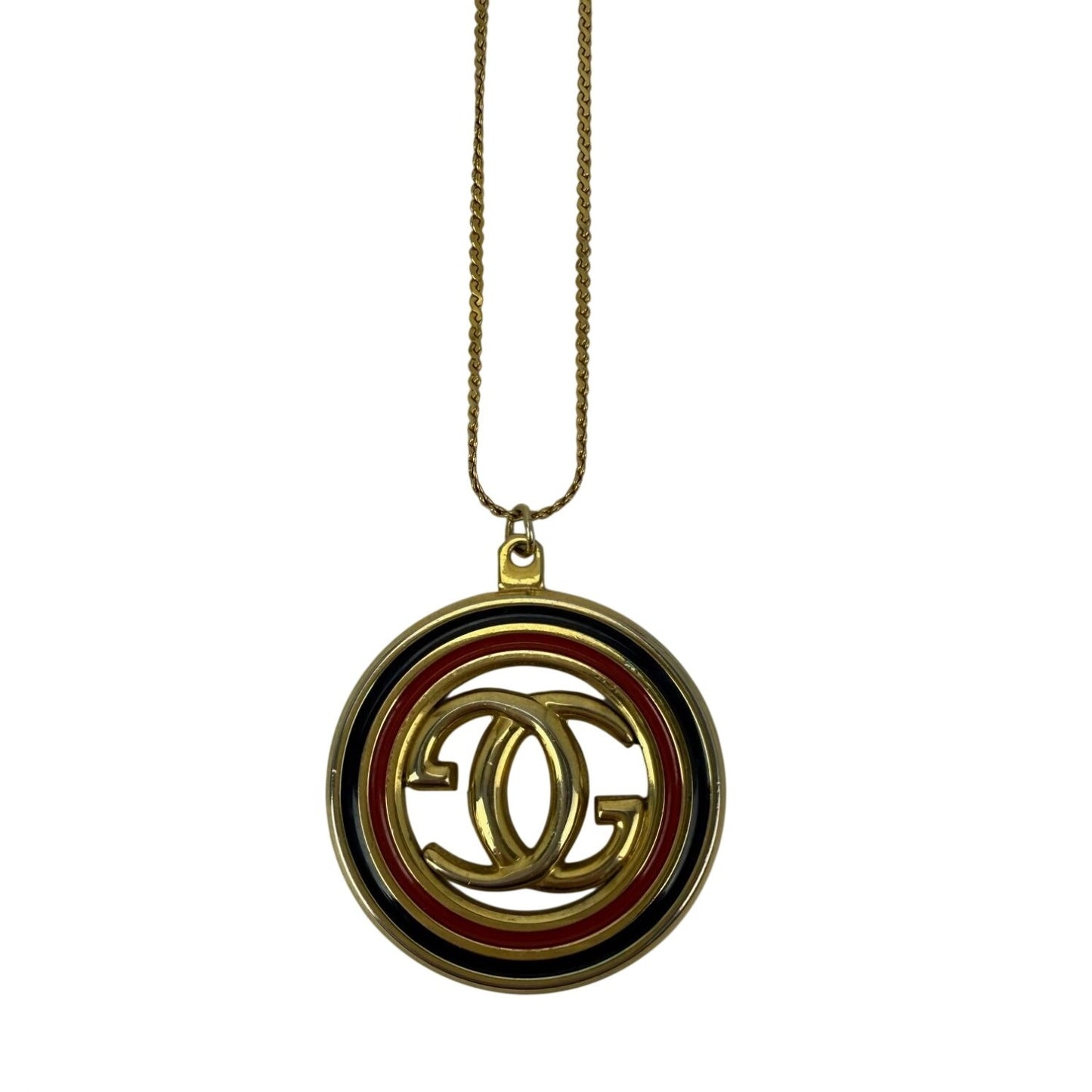 
                  
                    Gucci Interlocking G Pendant Gold Tone Vintage Necklace
                  
                