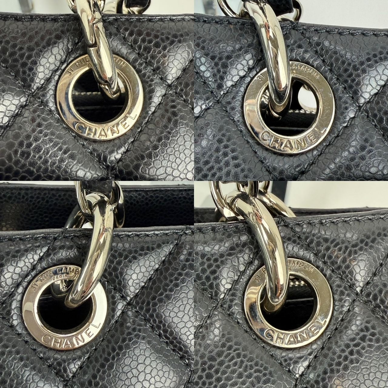 
                  
                    Chanel Caviar Quilted Black Grand Shopping GST Tote Bag
                  
                