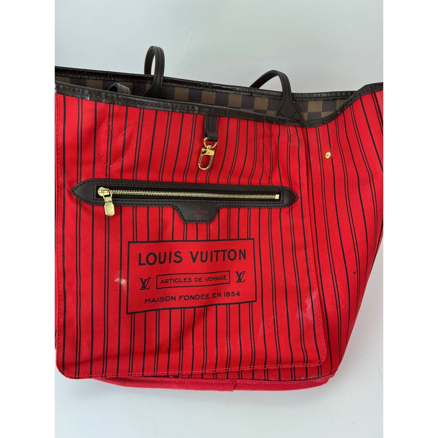 
                  
                    Louis Vuitton Neverfull MM Damier Ebene Canvas Tote Bag
                  
                