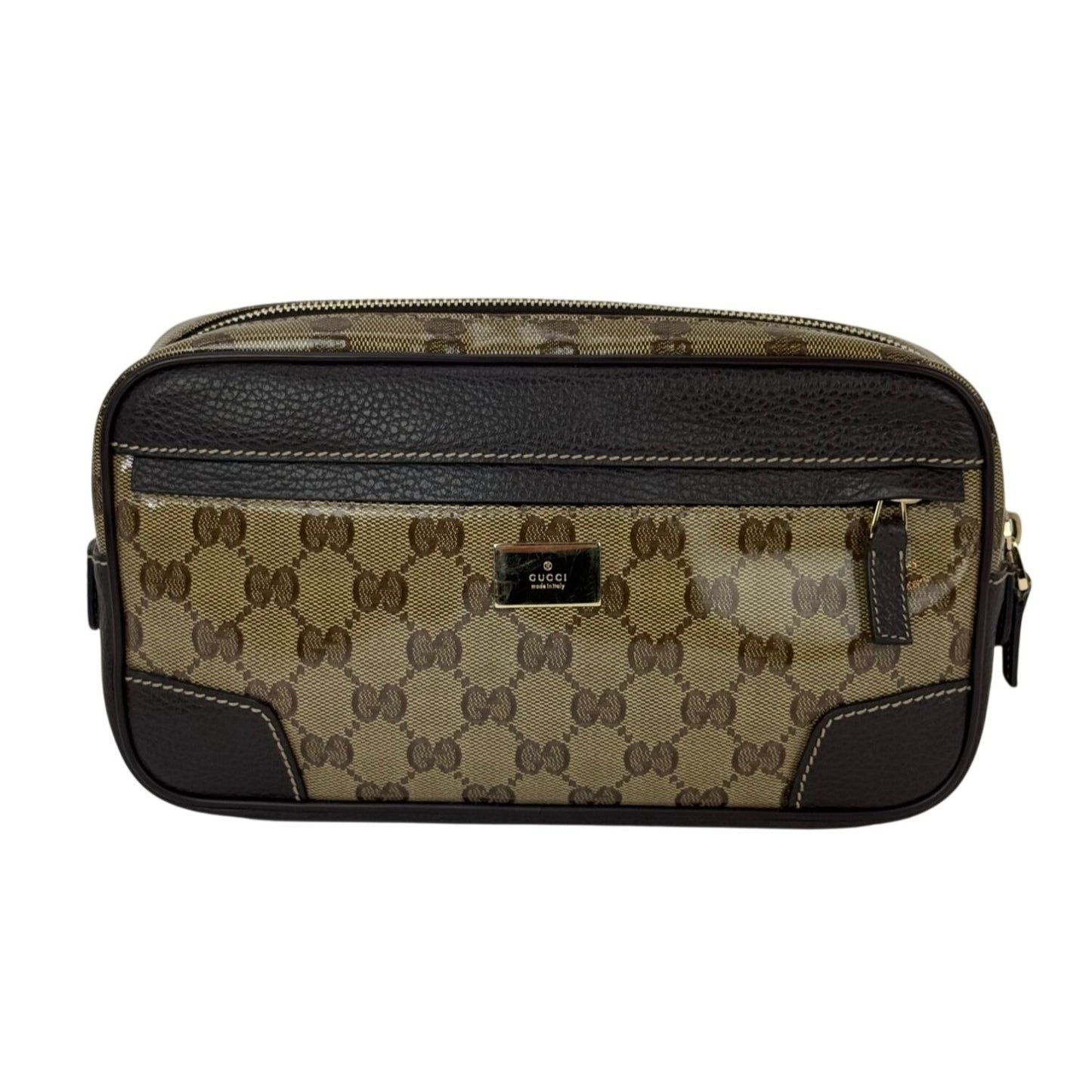 
                  
                    Gucci Crystal Coated GG Canvas Monogram Belt Sling Bag
                  
                