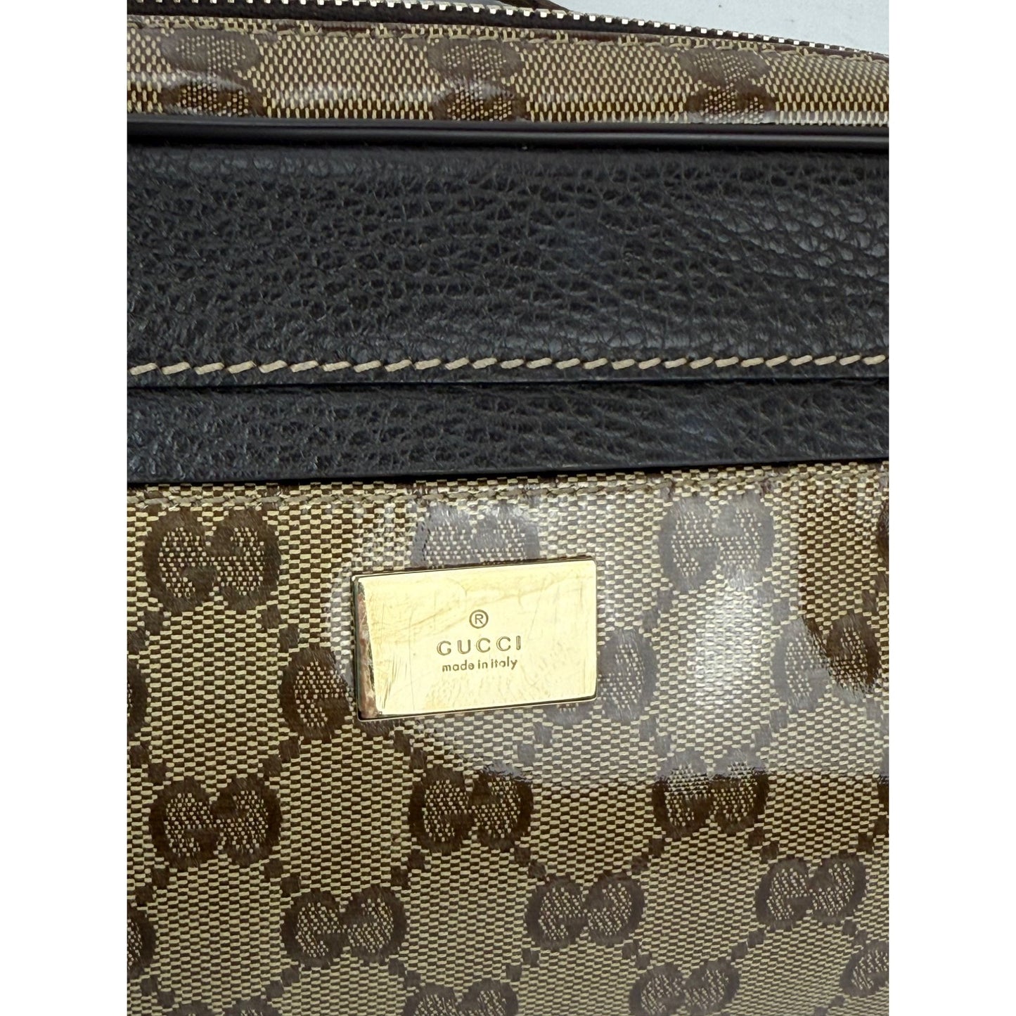 
                  
                    Gucci Crystal Coated GG Canvas Monogram Belt Sling Bag
                  
                