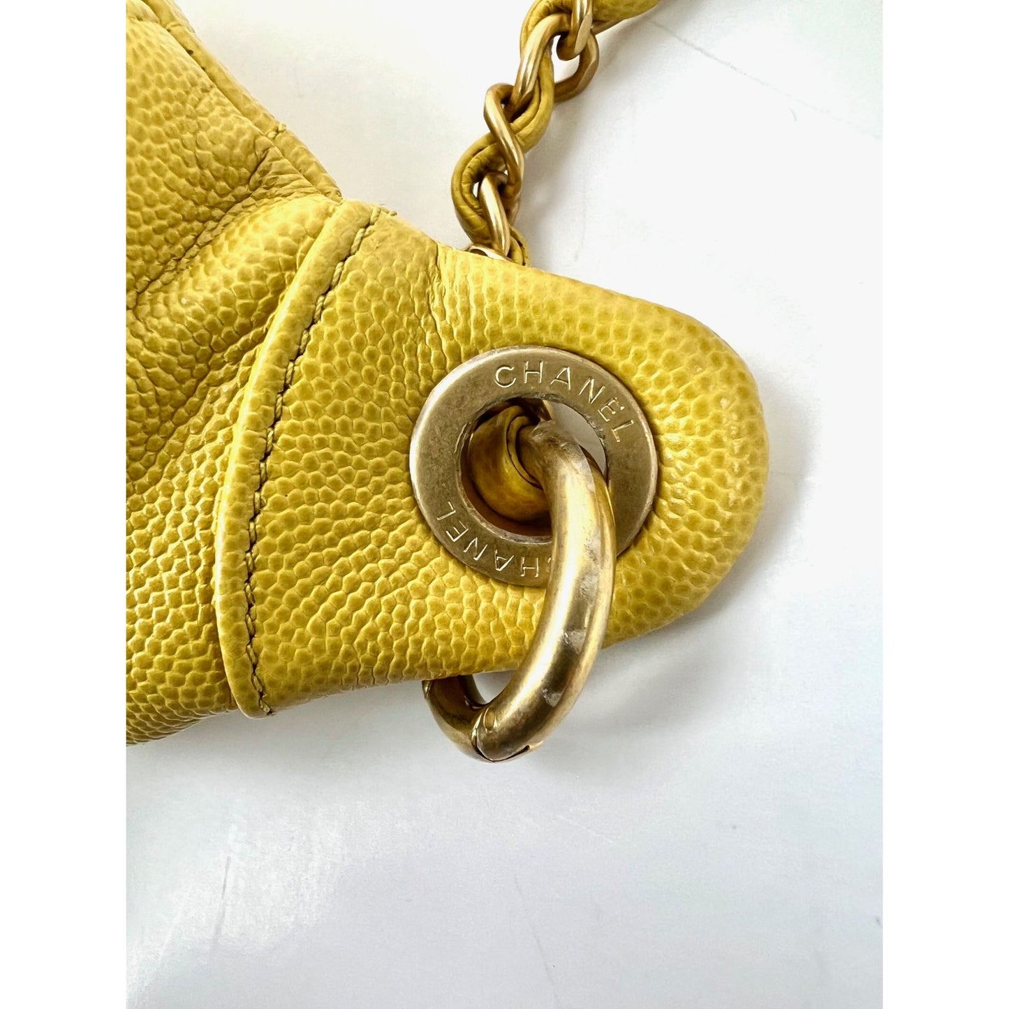 
                  
                    Chanel Caviar Quilted Filigree Yellow Waist Bag
                  
                
