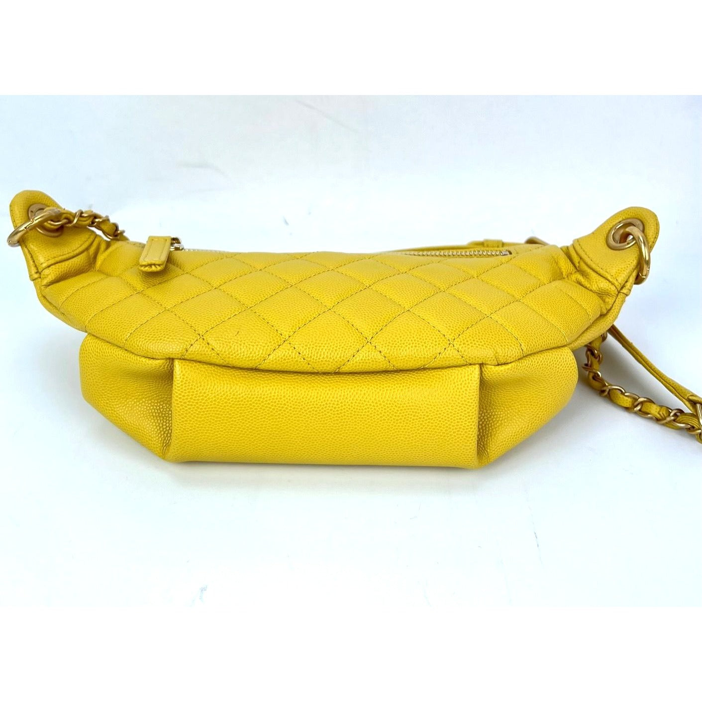 
                  
                    Chanel Caviar Quilted Filigree Yellow Waist Bag
                  
                