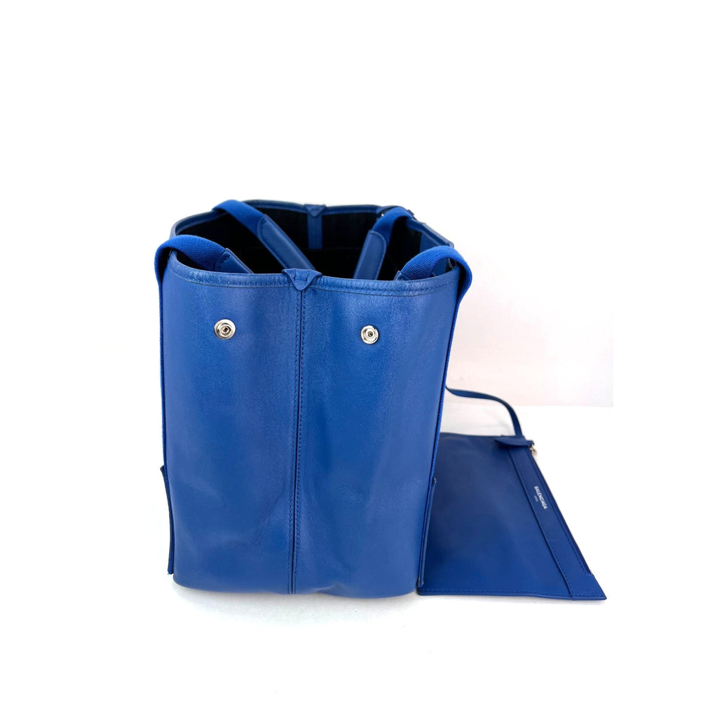 
                  
                    Balenciaga Calfskin S Navy Cabas Blue Tote and Pouch Set
                  
                
