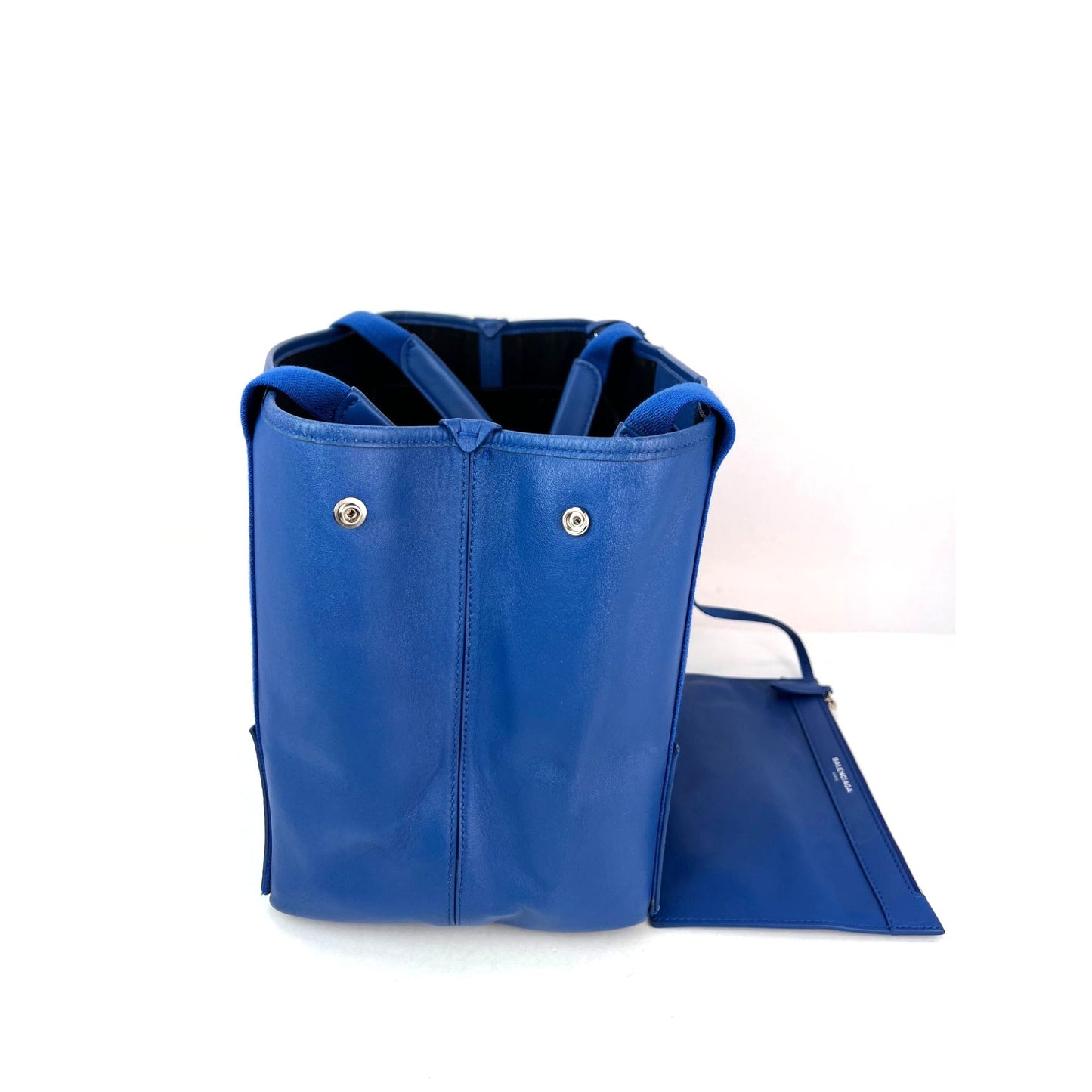 
                  
                    Balenciaga Calfskin S Navy Cabas Blue Tote and Pouch Set
                  
                