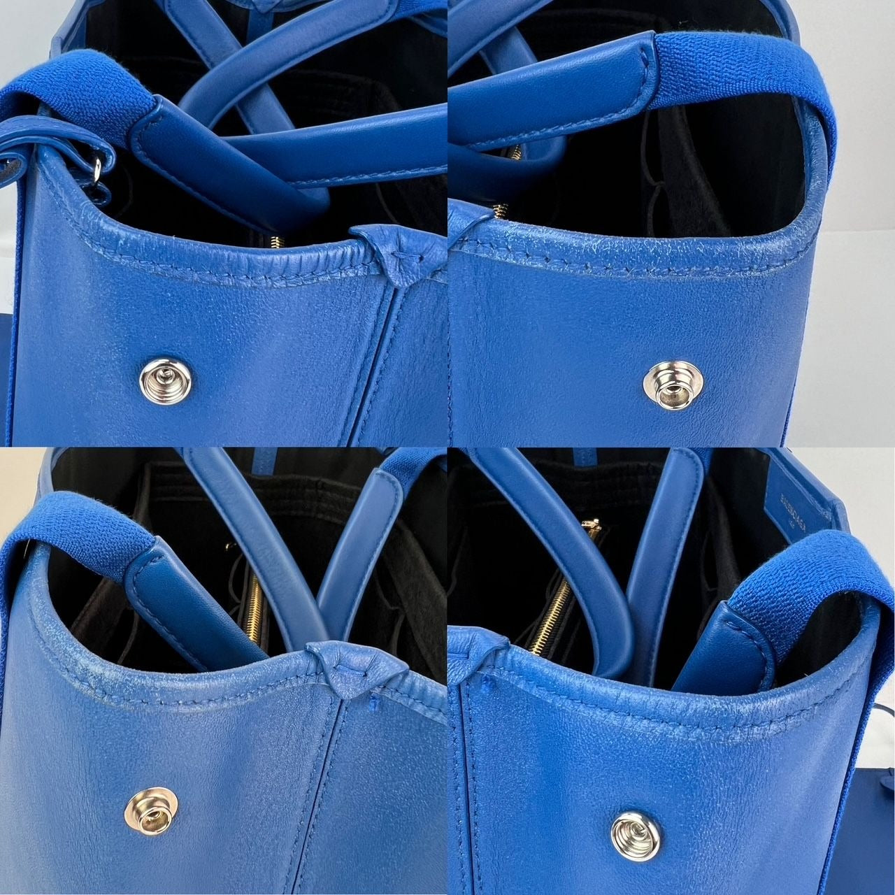 
                  
                    Balenciaga Calfskin S Navy Cabas Blue Tote and Pouch Set
                  
                