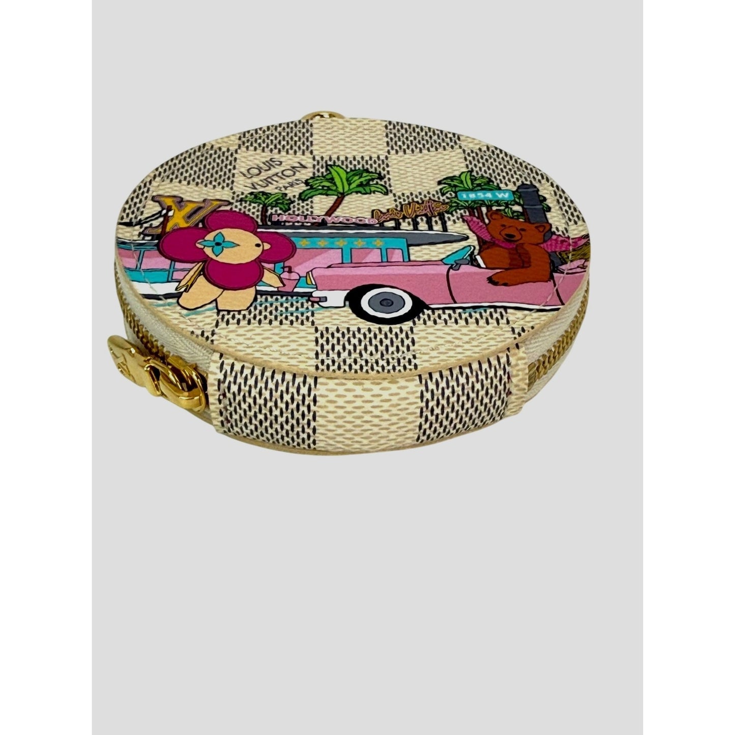 
                  
                    Louis Vuitton 2021 Christmas Animation Damier Azur Coin Case Bag Charm
                  
                