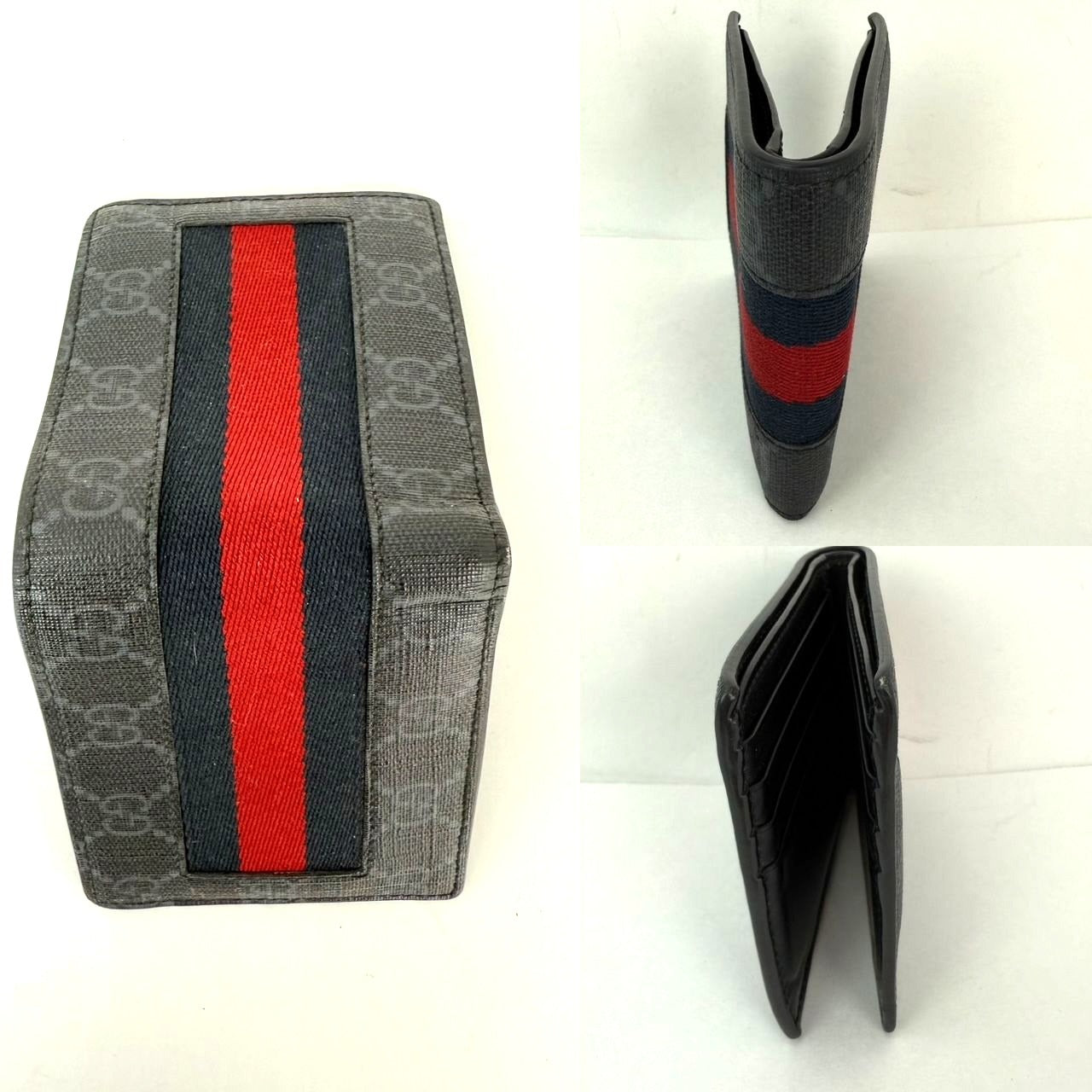 
                  
                    GUCCI GG Supreme Men's Web Black Bi-Fold Wallet
                  
                