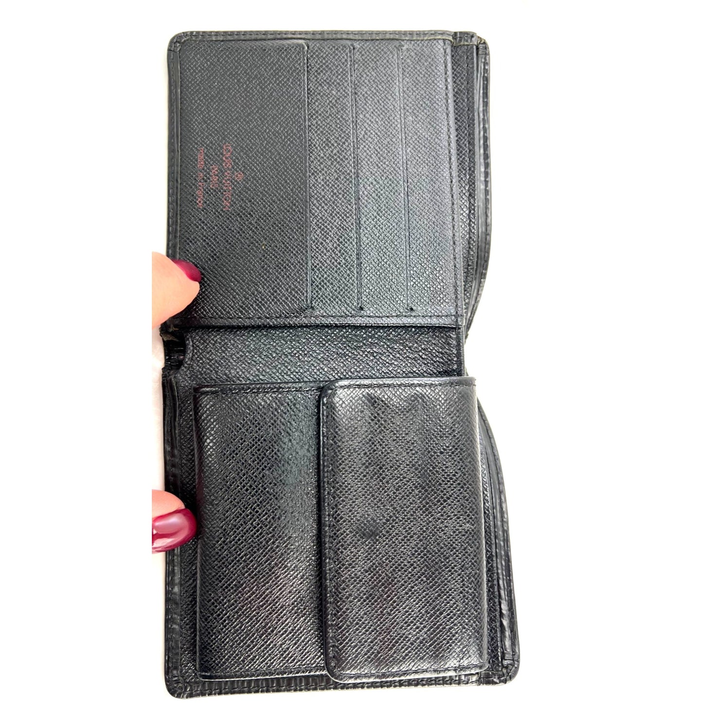 
                  
                    Louis Vuitton Vintage Black Epi Leather Multiple Men's Wallet
                  
                