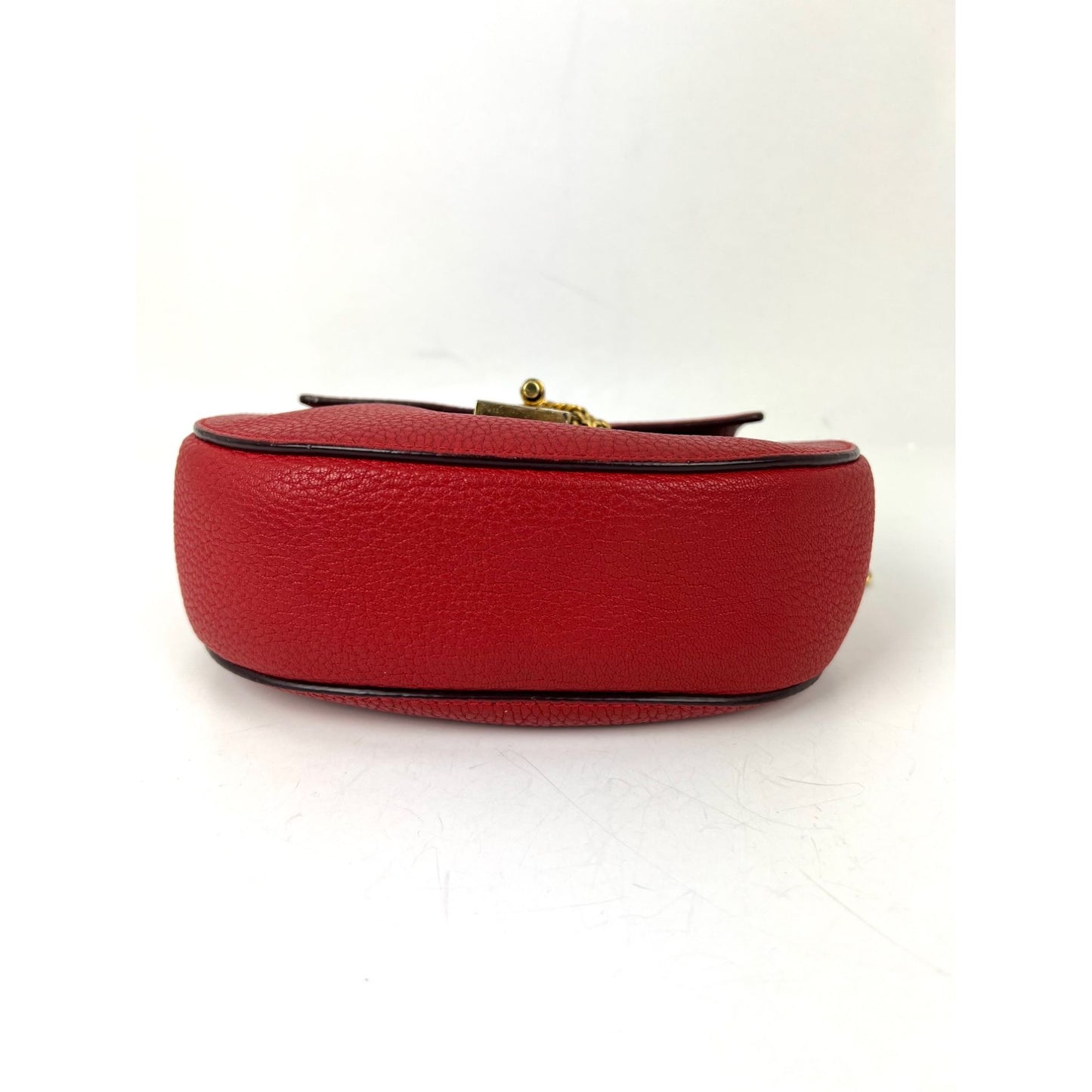 
                  
                    Chloe Mini Drew Leather Grained Lambskin Red Crossbody Bag
                  
                