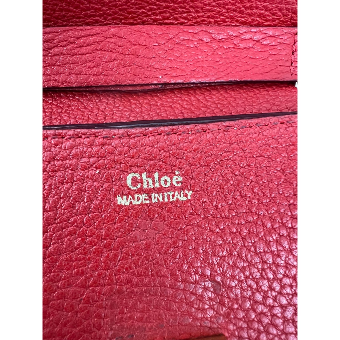 
                  
                    Chloe Mini Drew Leather Grained Lambskin Red Crossbody Bag
                  
                