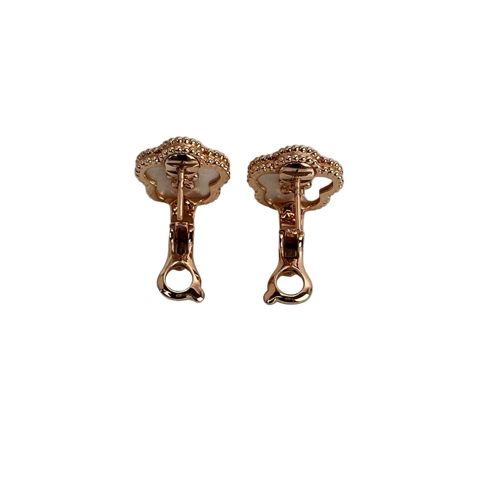 
                  
                    Van Cleef & Arpels Lucky Spring Earrings 18K Rose Gold White Mother-Of-Pearl
                  
                