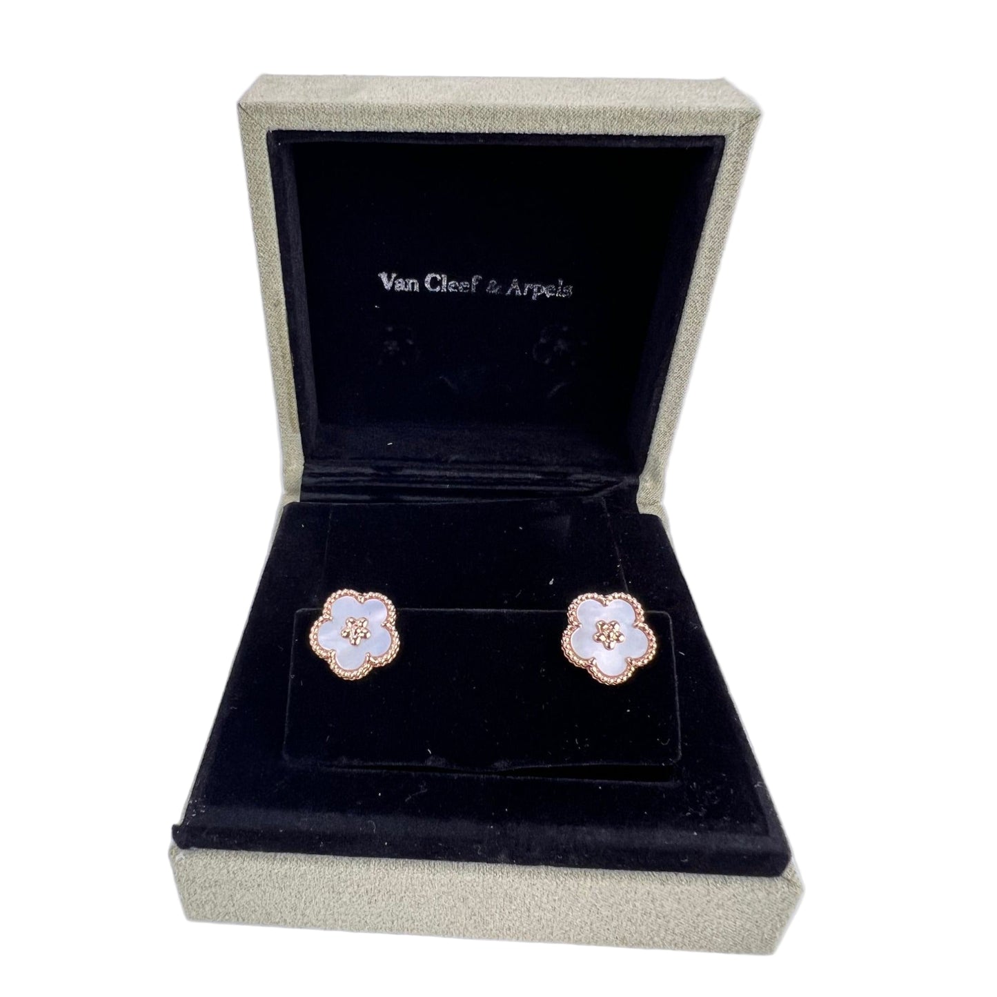 
                  
                    Van Cleef & Arpels Lucky Spring Earrings 18K Rose Gold White Mother-Of-Pearl
                  
                