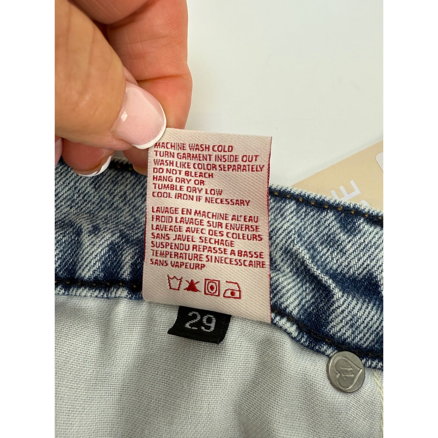 
                  
                    Revice Denim Jeans Super 80's Inner Circle with Grommets size 29
                  
                