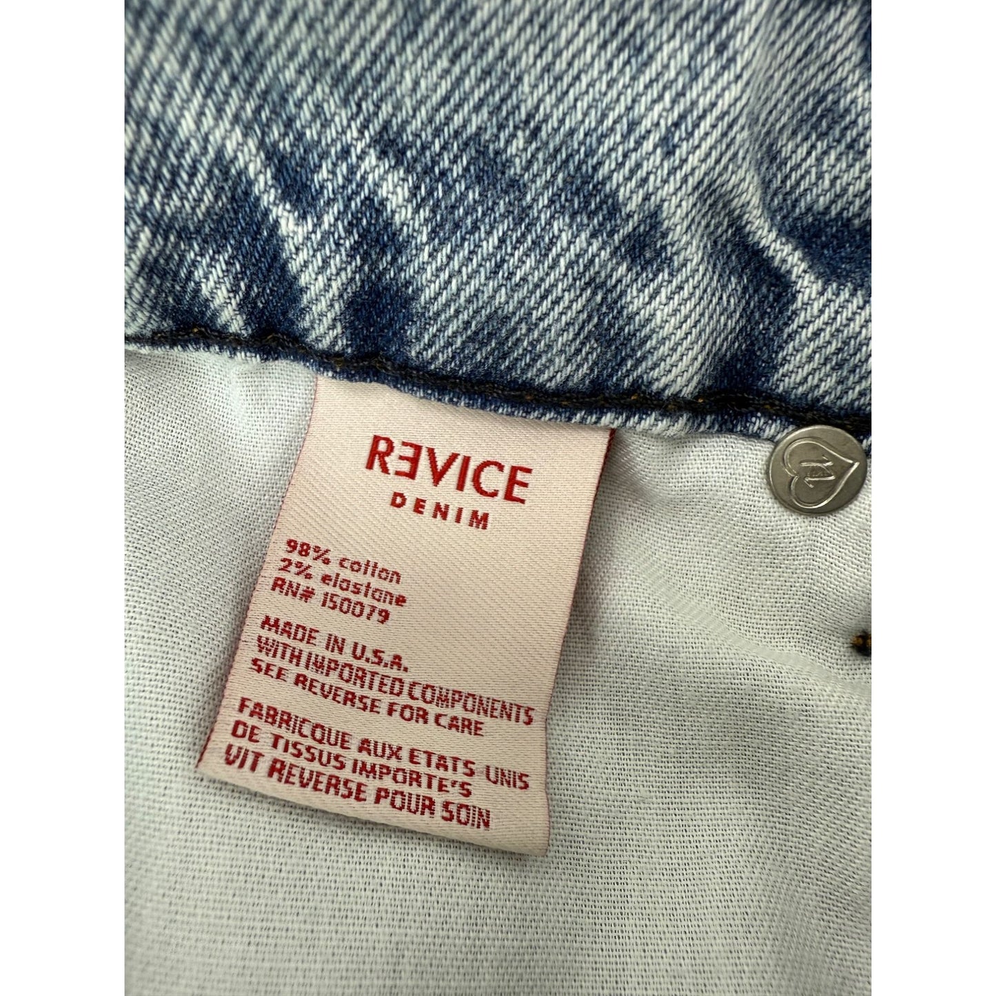 
                  
                    Revice Denim Jeans Super 80's Inner Circle with Grommets size 29
                  
                