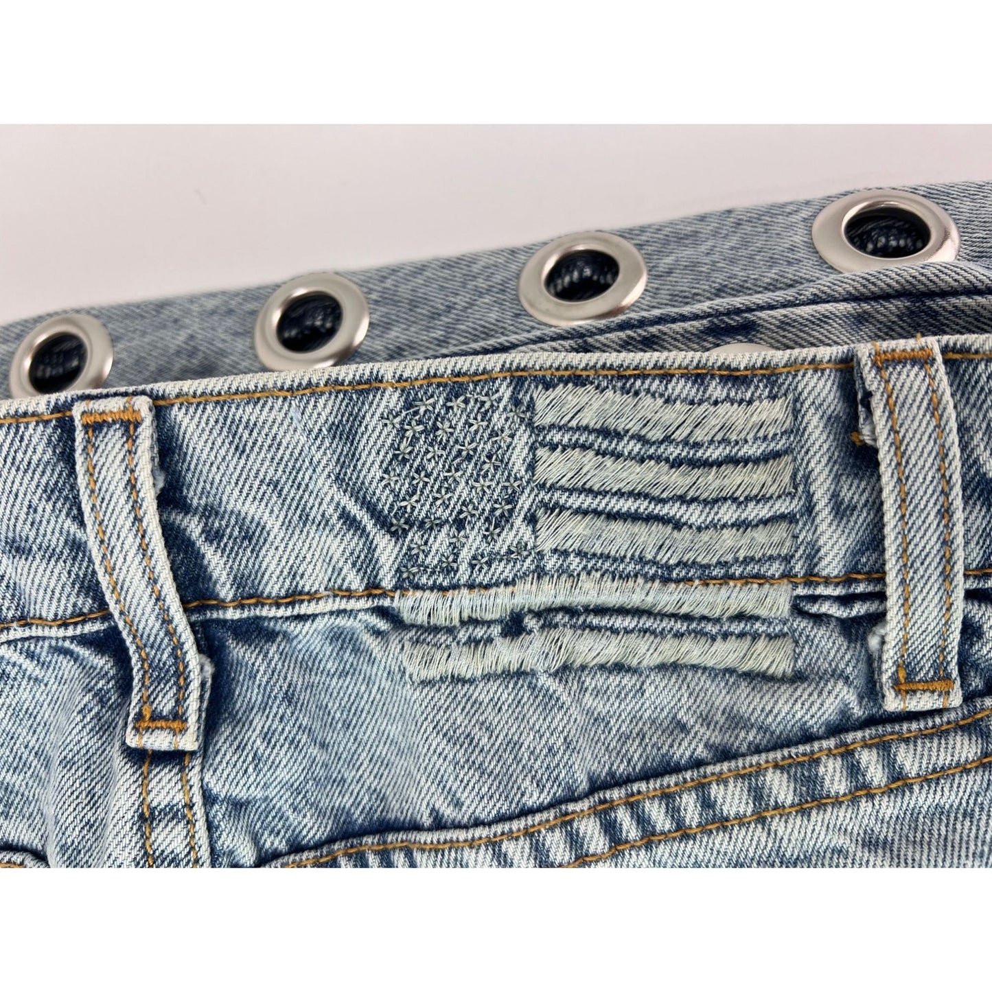 
                  
                    Revice Denim Jeans Super 80's Inner Circle with Grommets size 29
                  
                