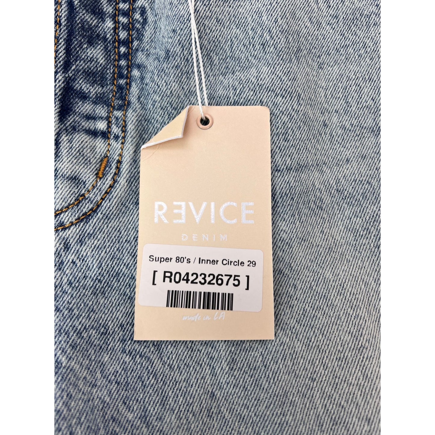 
                  
                    Revice Denim Jeans Super 80's Inner Circle with Grommets size 29
                  
                