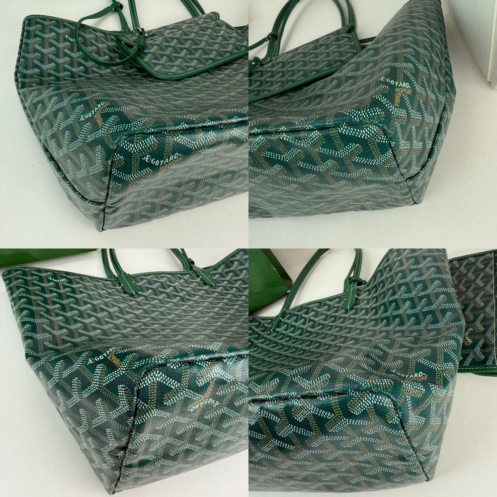 
                  
                    GOYARD Saint Louis PM Goyardine Green Tote with Pouch
                  
                