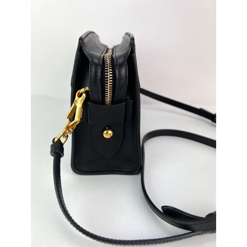 
                  
                    Prada Saffiano City Calfskin Esplanade Black Leather Crossbody Bag
                  
                